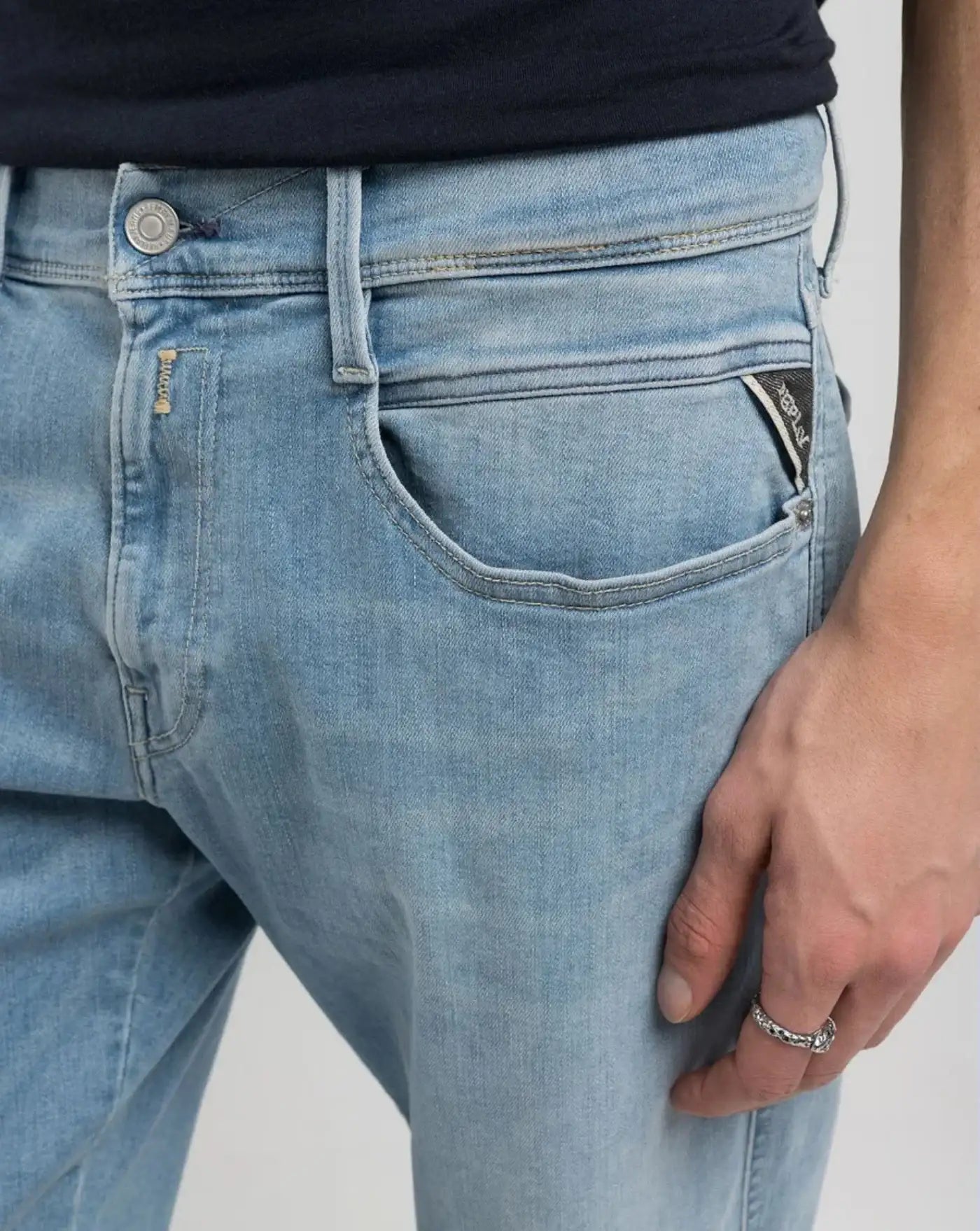 Denim Replay Hyperflex Anbass<BR/> M914Y032661800 010 REPLAY