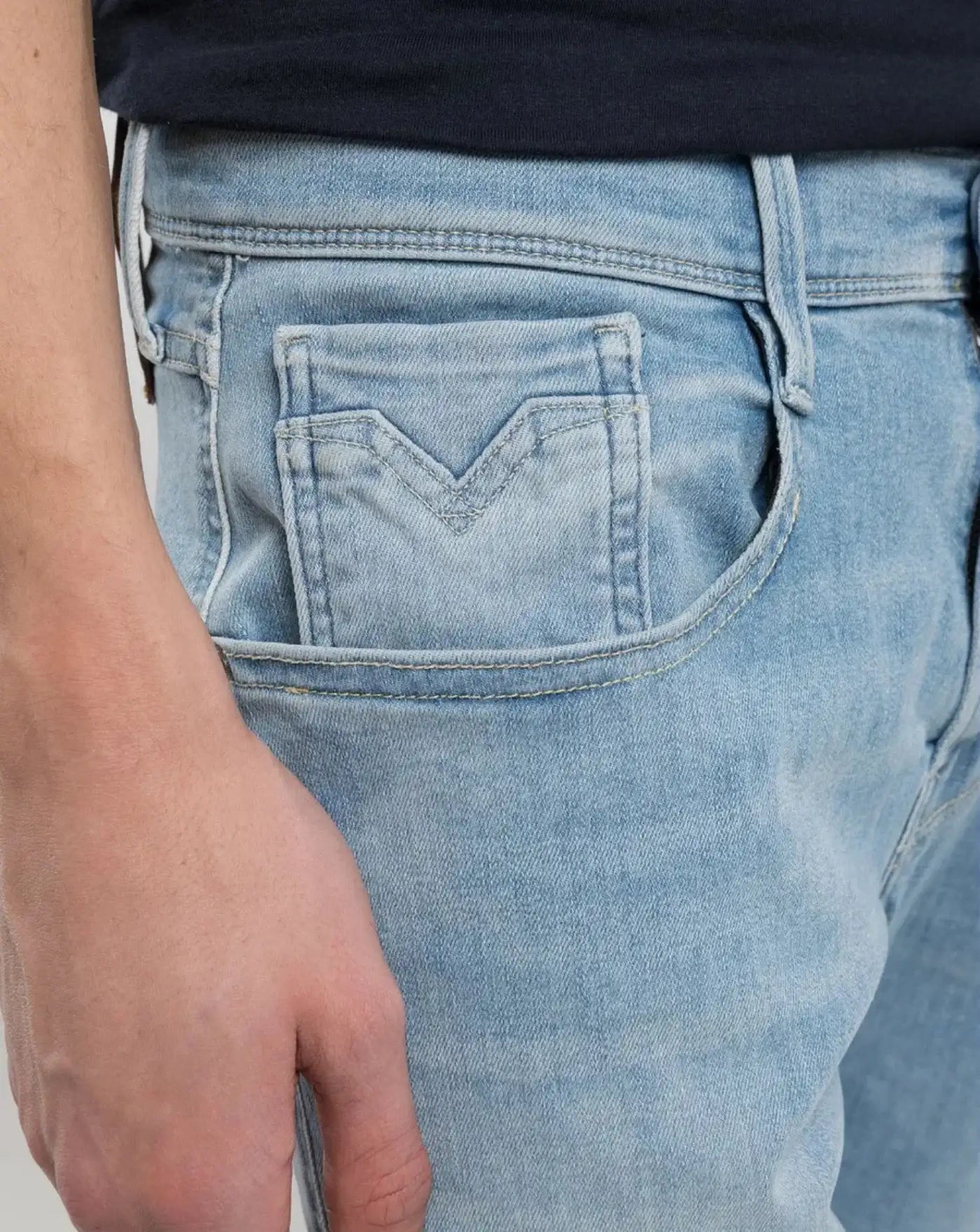 Denim Replay Hyperflex Anbass<BR/> M914Y032661800 010 REPLAY