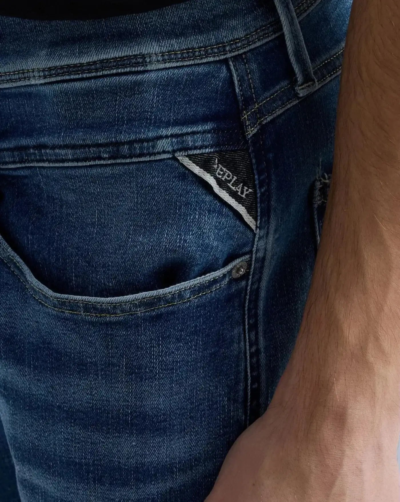 Denim Replay Anbass Hyperflex M914Y032661990 009 REPLAY