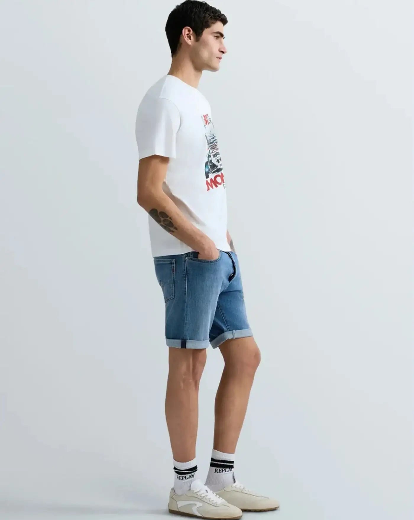 Bermudas Tapered Fit Rbj.981 MA981Y000685194 009 REPLAY