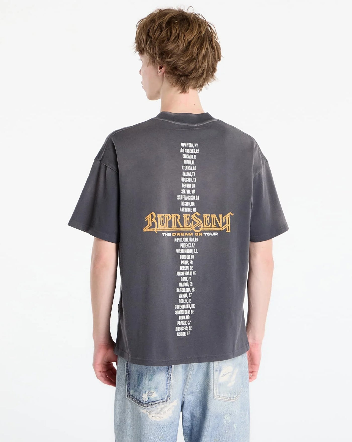 Camiseta Represent Golden Tour MLM100823 46SUN FADE GREY REPRESENT