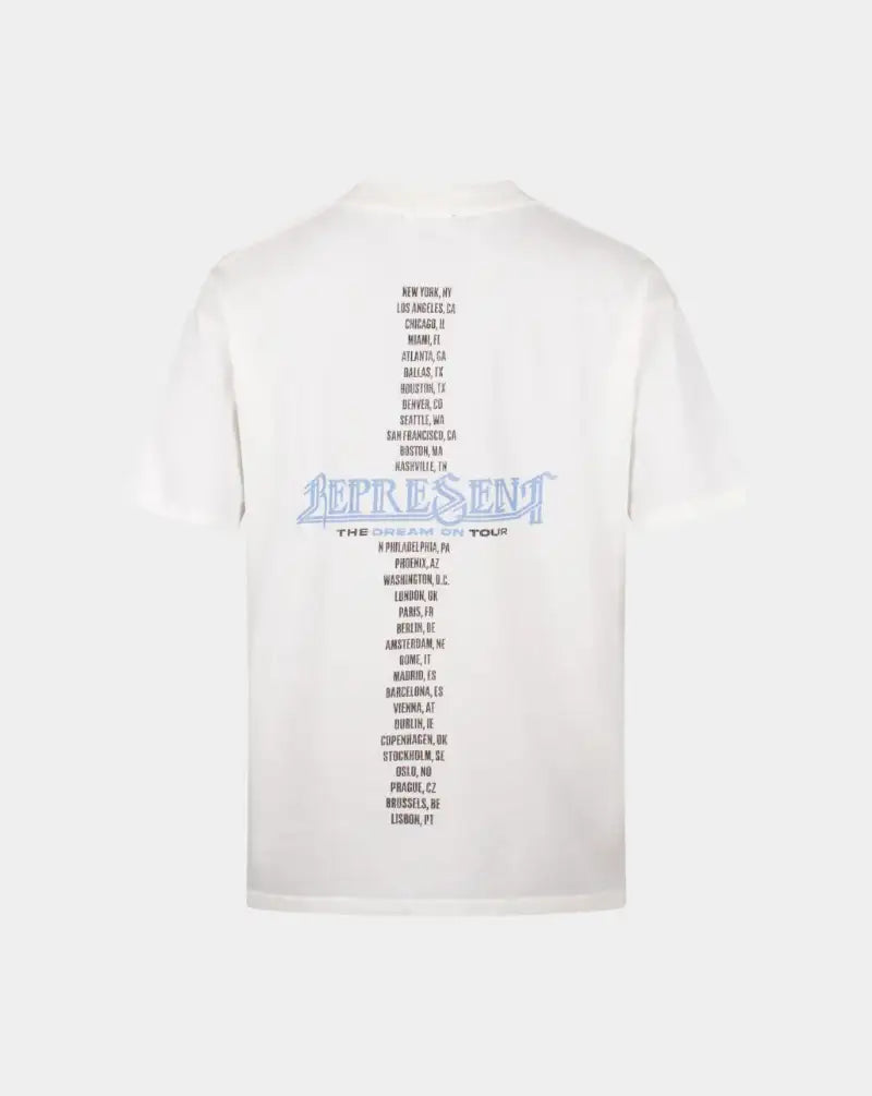 Camiseta Represent Golden Tour MLM100823 72FLAT WHITE REPRESENT