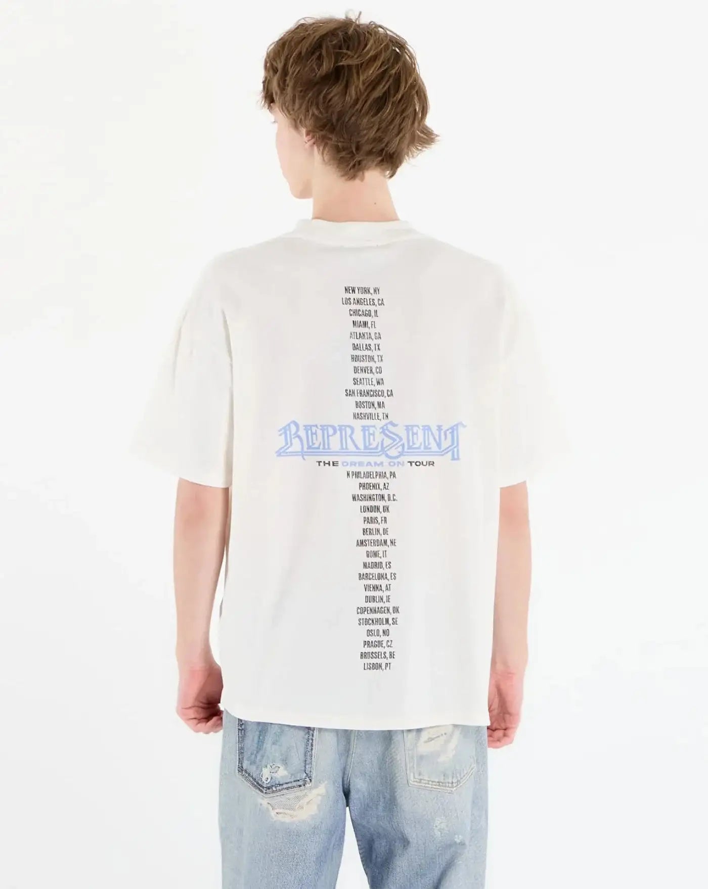Camiseta Represent Golden Tour MLM100823 72FLAT WHITE REPRESENT