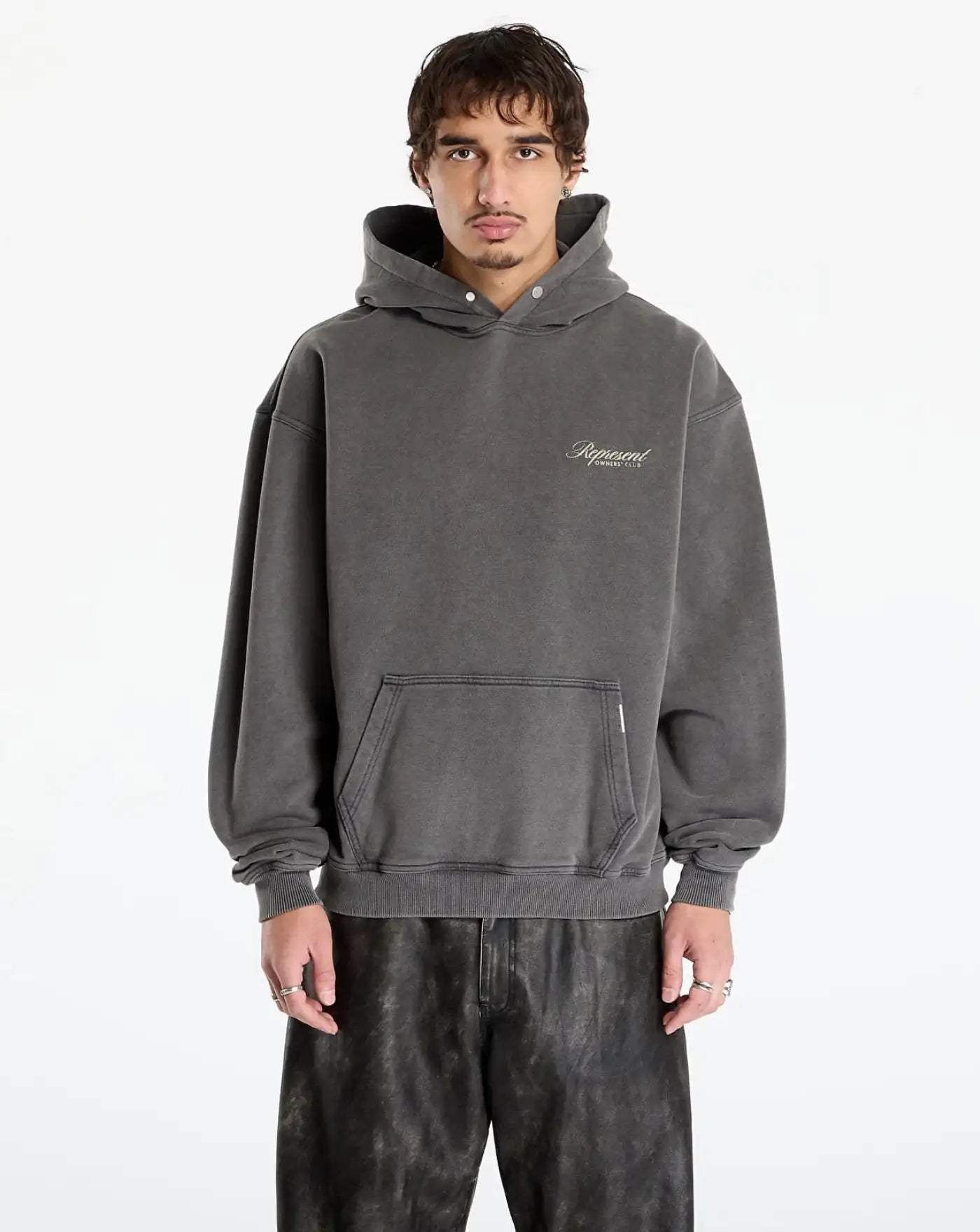 Sudadera Represent Owners Club Script Hoodie OCM41200 47VINTAGE GREY REPRESENT