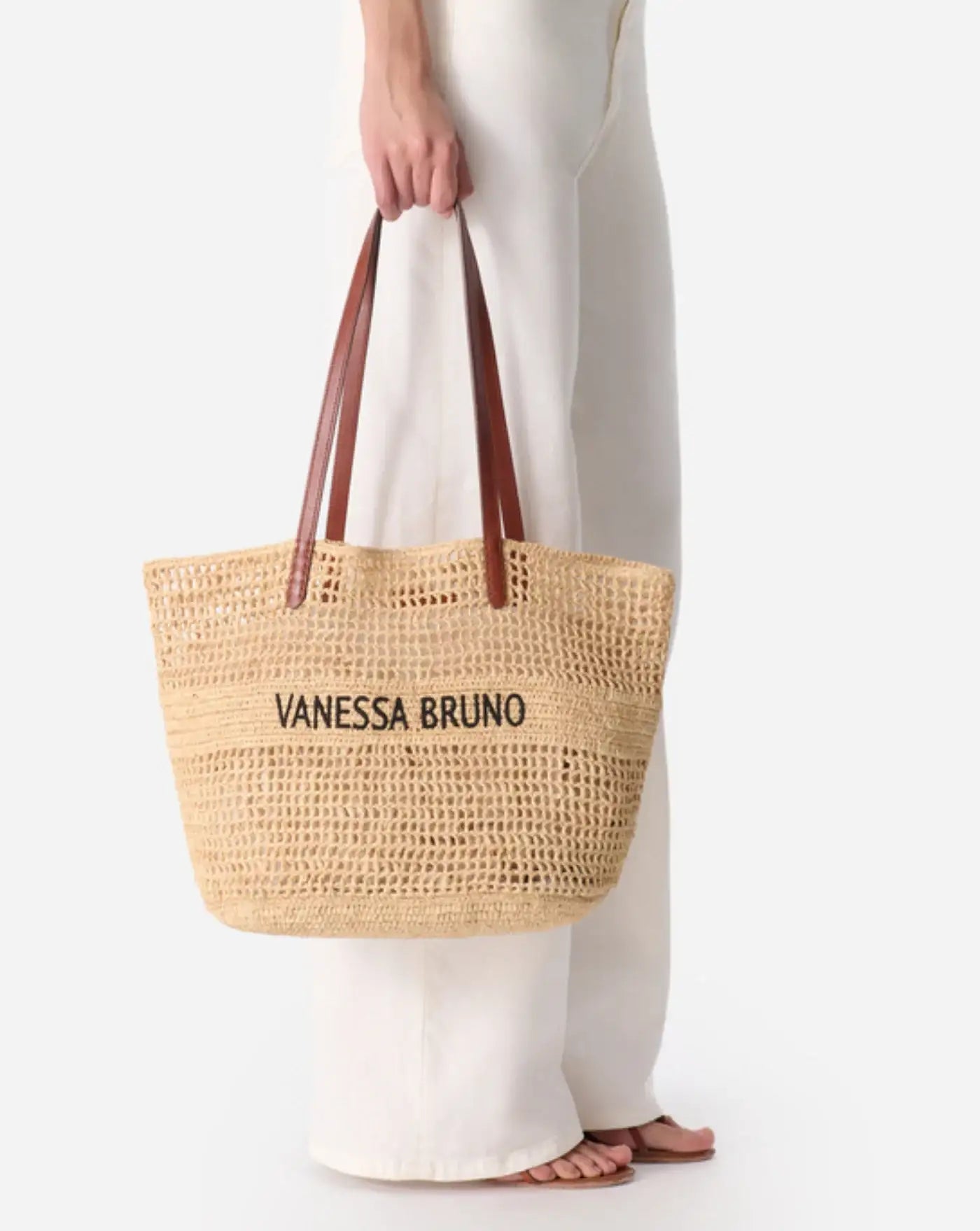 Bolso Vanessa Bruuno Paniier 3EVE60 V40468SABLE/NOIR VANESSA BRUNO