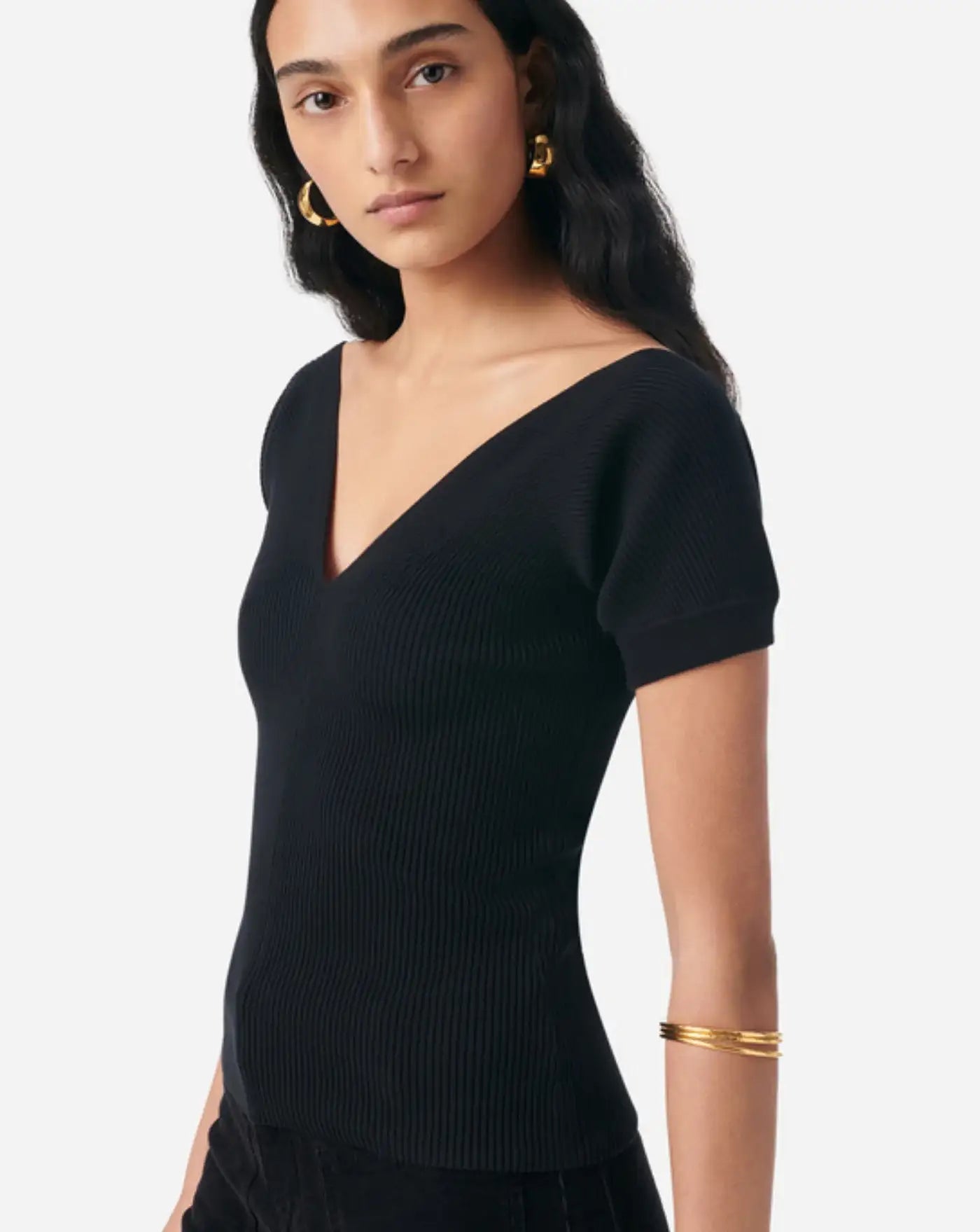 Top Vanessa Bruno Gabaret 3HVC04 V15882 BLACK VANESSA BRUNO