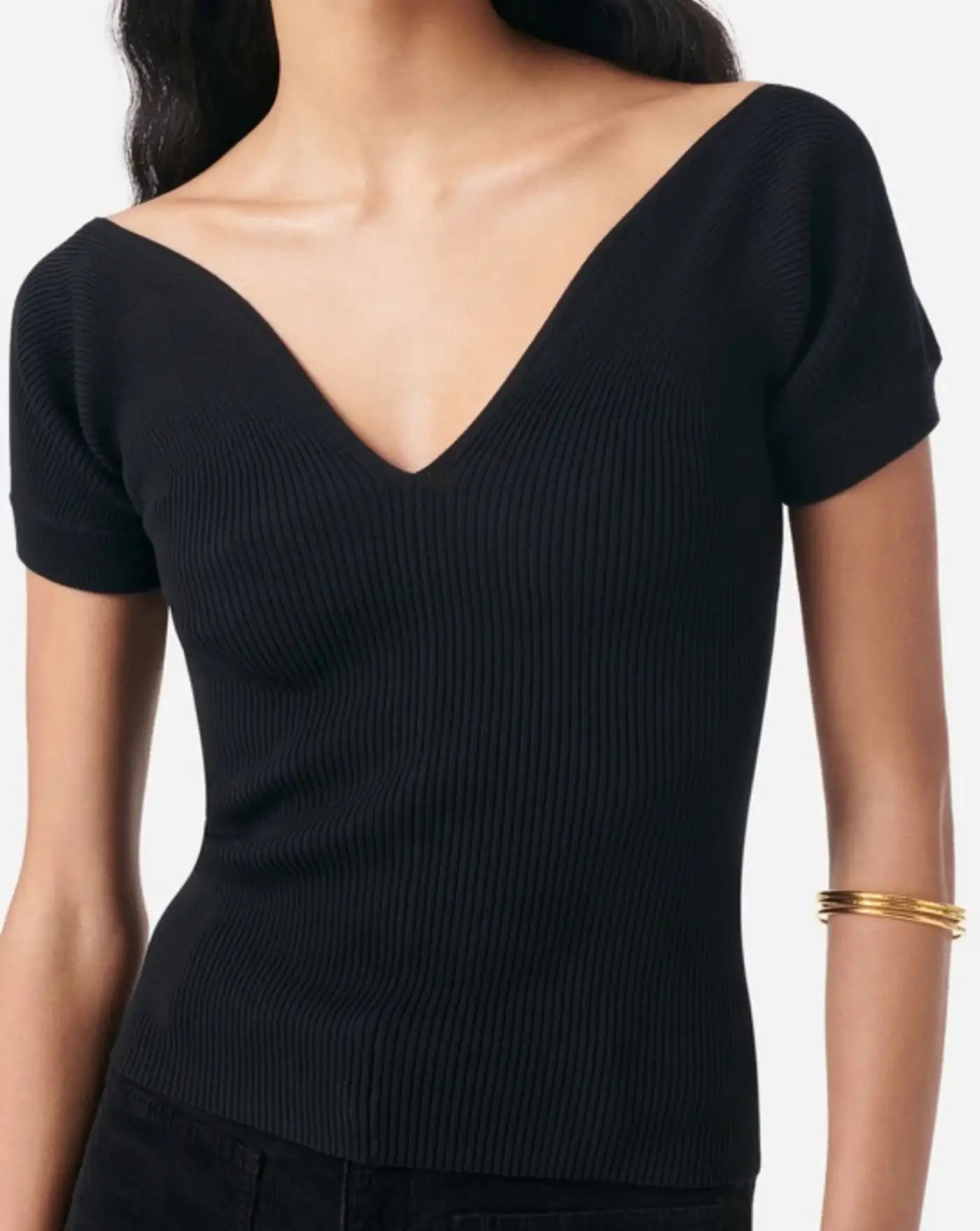 Top Vanessa Bruno Gabaret 3HVC04 V15882 BLACK VANESSA BRUNO