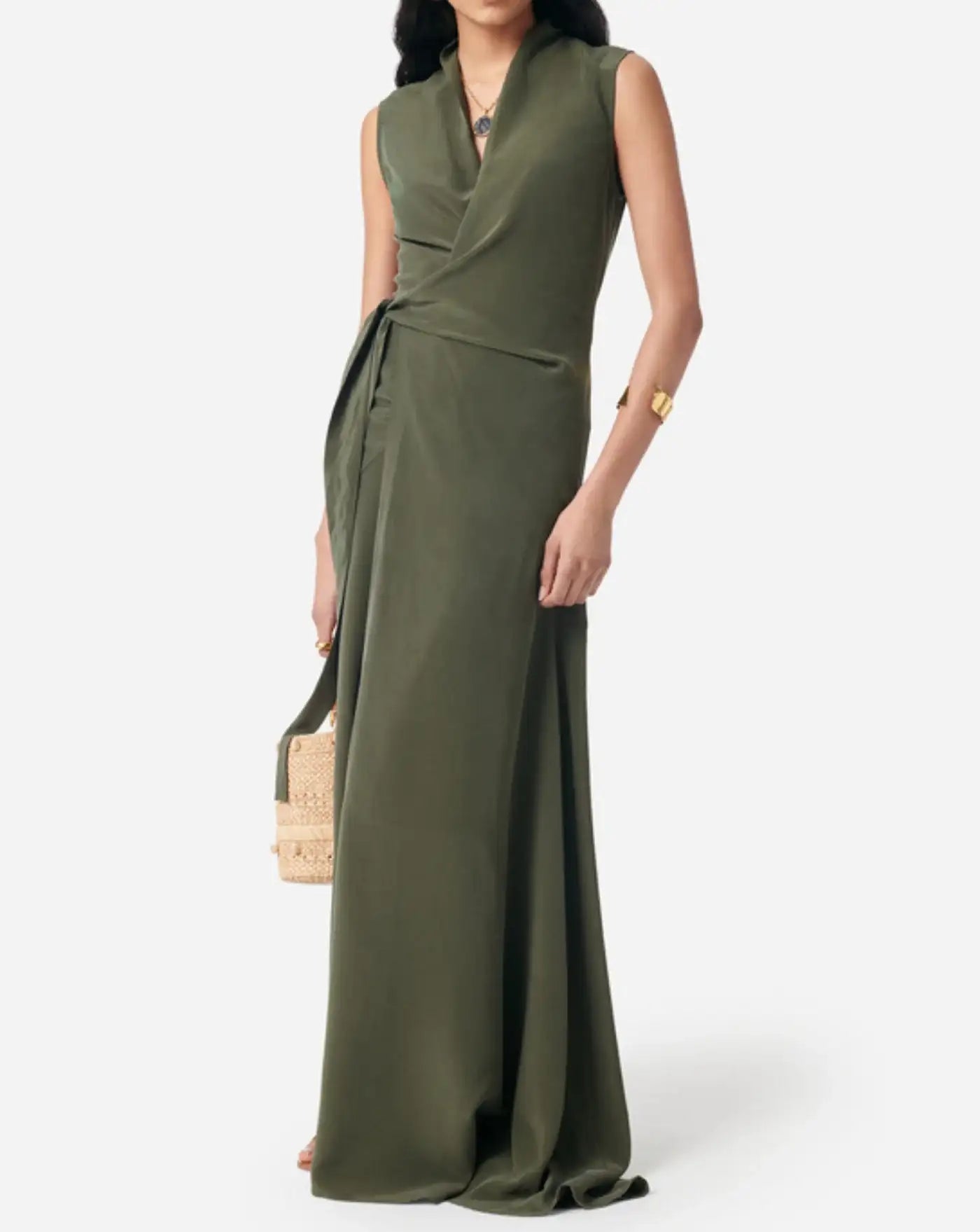 Vestido Vanessa Bruno Faye Dress 4HVA77 V08807KAKHI VANESSA BRUNO