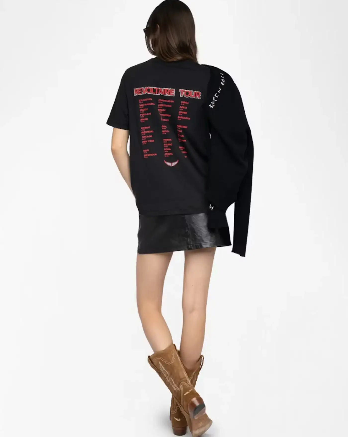 Camiseta Zadig & Voltaire Edwin Hc Heart Wings Strass JWTS02856 011 ZADIG & VOLTAIRE