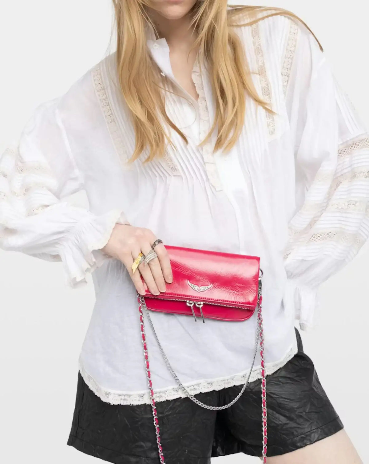 Bolso Zadig & Voltaire Rock Nano Vintage Patent LWBA04251 696 ZADIG & VOLTAIRE