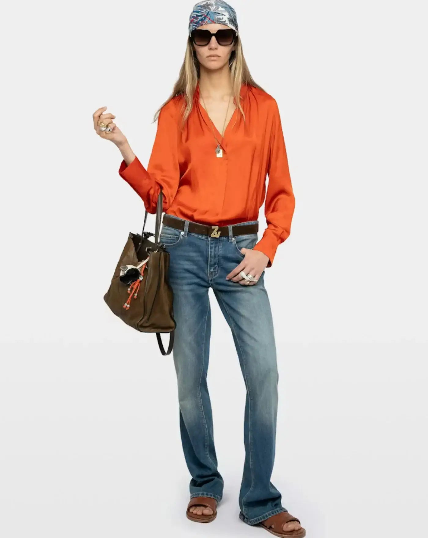 Camisa Zadig & Voltaire Tink Saten WWSH00021 807 ZADIG & VOLTAIRE