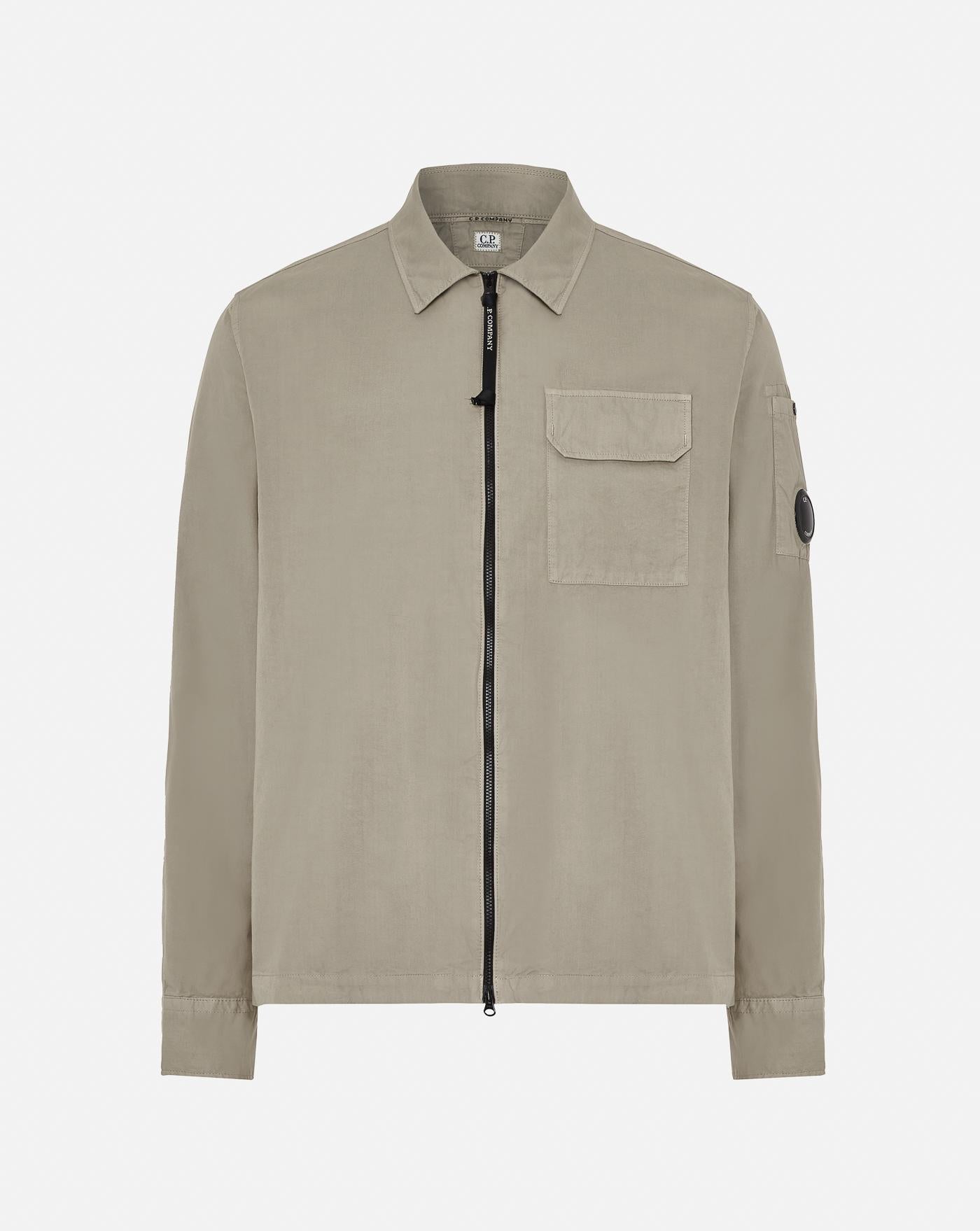 Chaqueta C.P. Company Organic Gabardine Full Zip Overshirt 18CMOS124A110143G 327 C.P. COMPANY