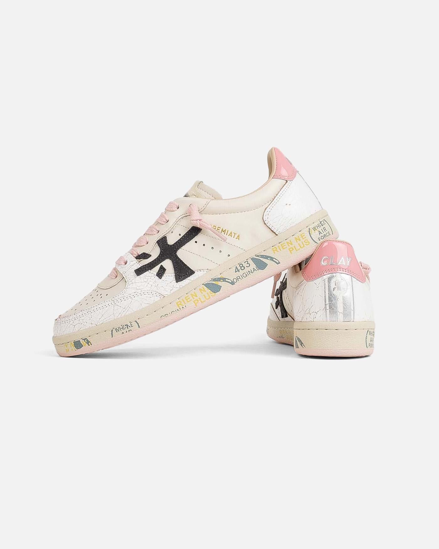 Zapatillas Premiata BsktClad Var 6783 BSKTCLAD VAR 6783 WHITE/PINK PREMIATA