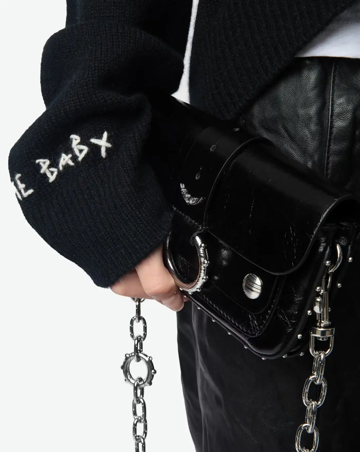 Bolso Zadig & Voltaire Kate Wallet Vintage Patent LWBA03910 011 ZADIG & VOLTAIRE