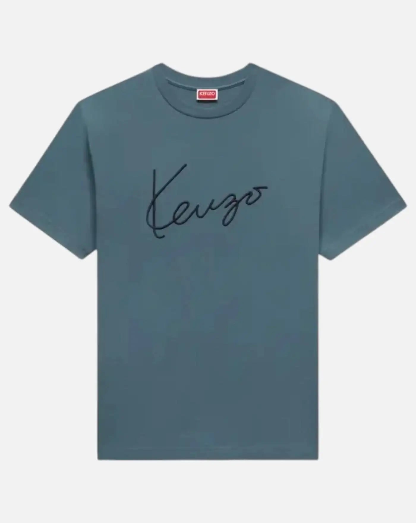 Camiseta de algodón bordada 'KENZO Signature' FG65TS2864SG 98 GREY KENZO