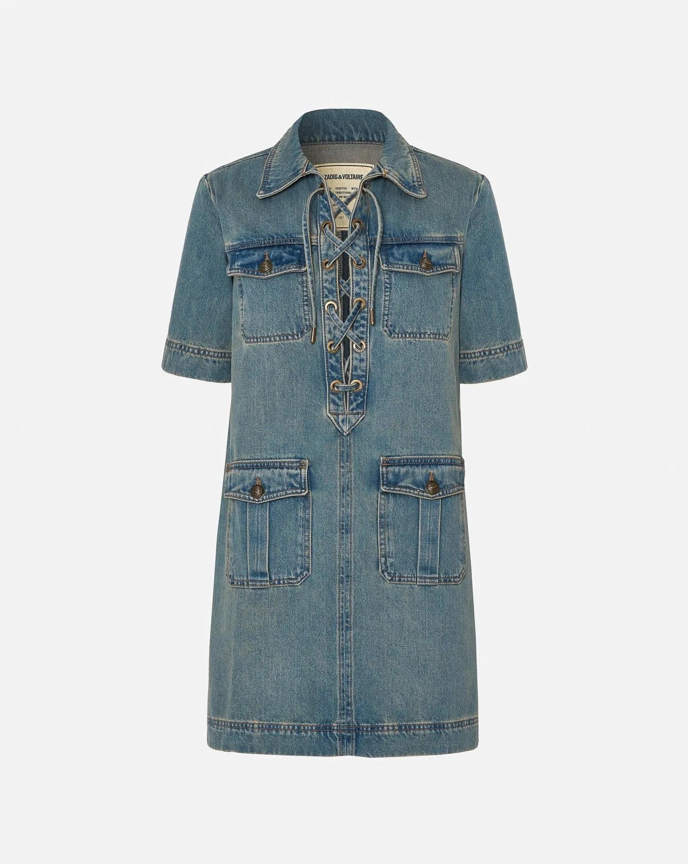 Vestido Zadig & Voltaire Record WWDR02533 LIGHT BLUE 409 ZADIG & VOLTAIRE