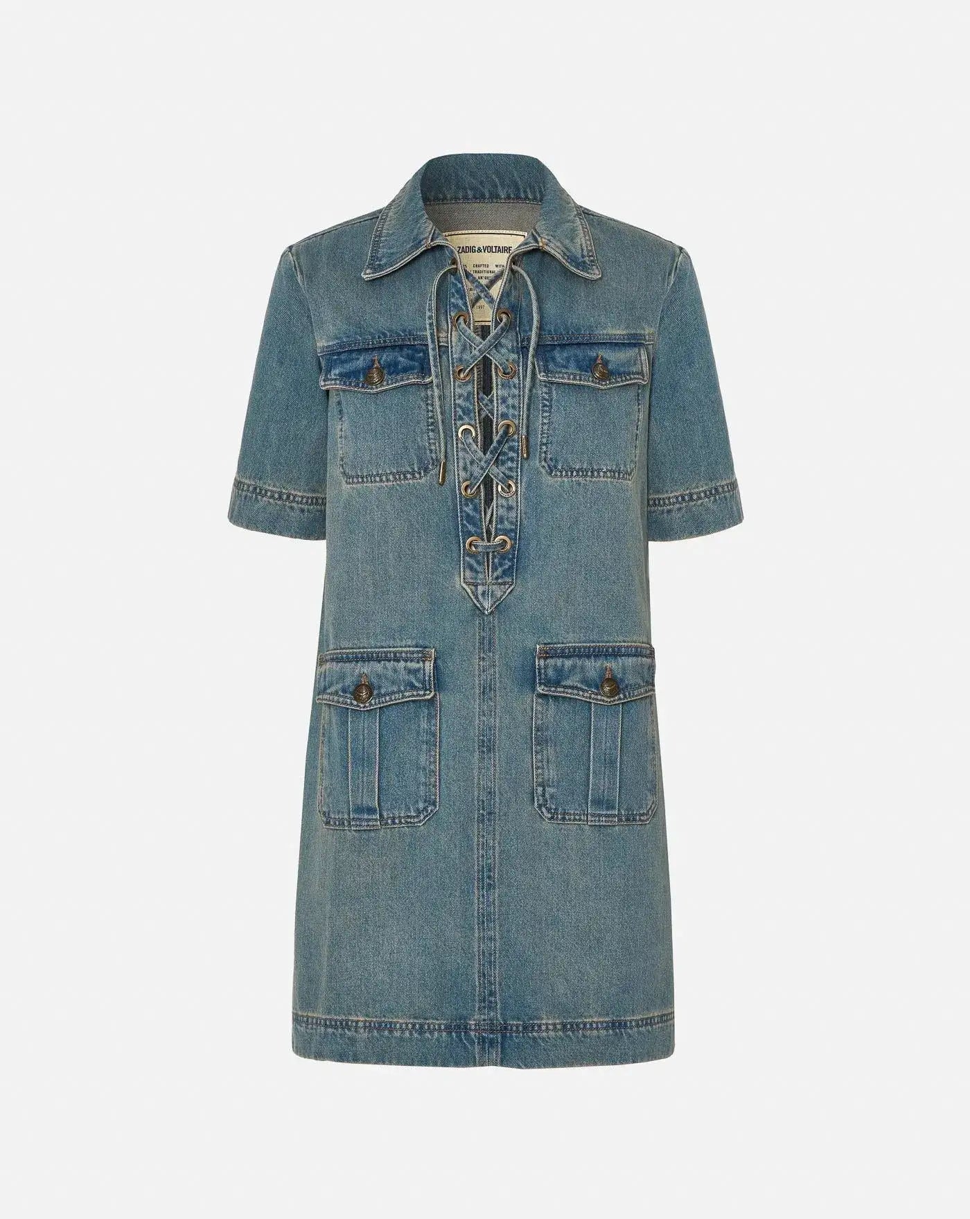 Vestido Zadig & Voltaire Record WWDR02533 LIGHT BLUE 409 ZADIG & VOLTAIRE