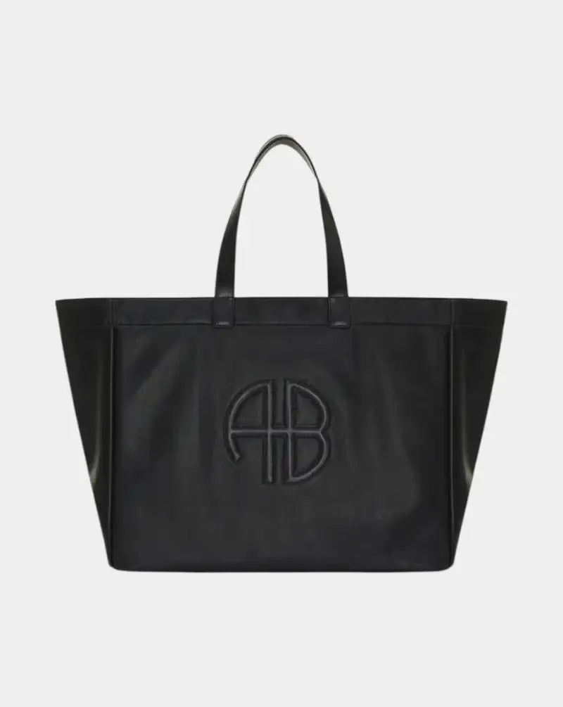 Bolso Anine Bing Large Rio Tote A132148 005BLACK RECYCLED LEATHER ANINE BING