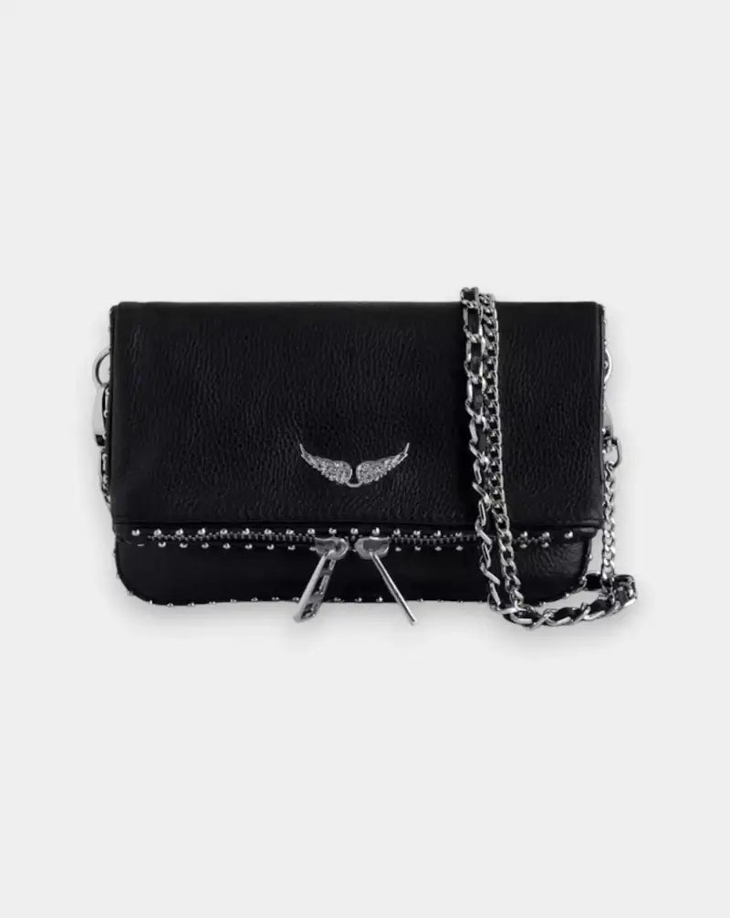 Bolso Zadig & Voltaire Rock Nano Grained Leath Studs LWBA03977 BLACK 011 ZADIG & VOLTAIRE
