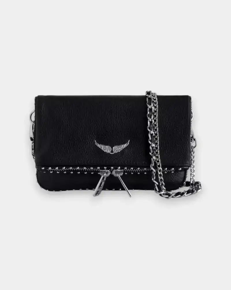 Bolso Zadig & Voltaire Rock Nano Grained Leath Studs LWBA03977 BLACK 011 ZADIG & VOLTAIRE