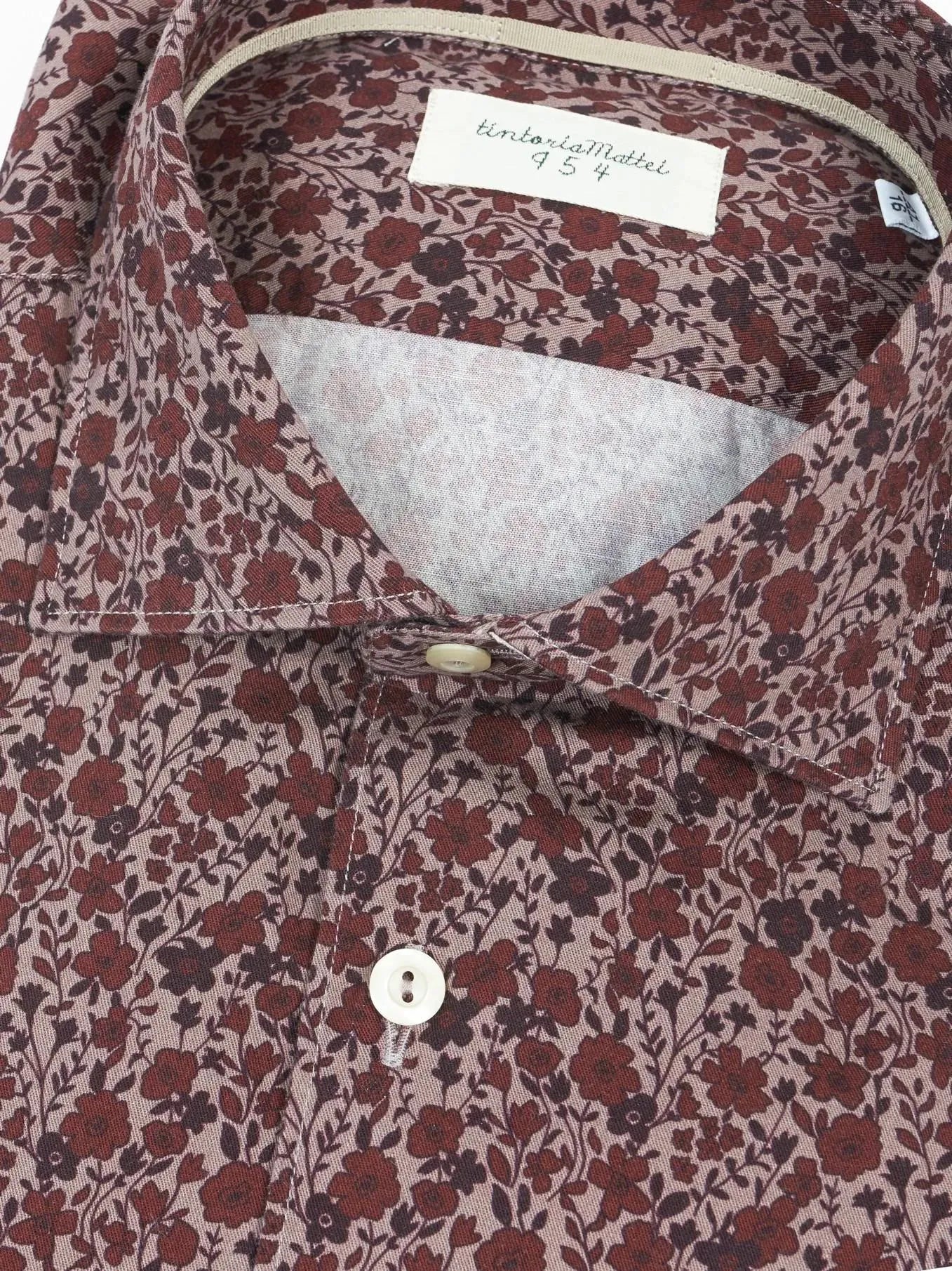 Camisa Tintoria Mattei Estampado T7A.NJW.FJ1 SLIM 75 TINTORIA MATTEI