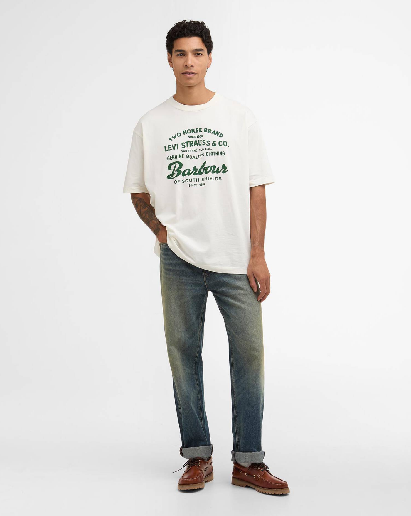 Camiseta Barbour x Levi's Graphic T-Shirt MTS1513WH 32 BARBOUR