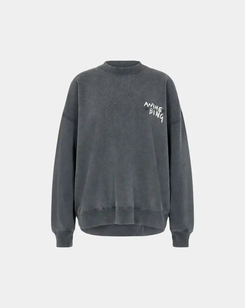 Sudadera Anine Bing Miles Empowerment A0812055WBL1 BLACK ANINE BING