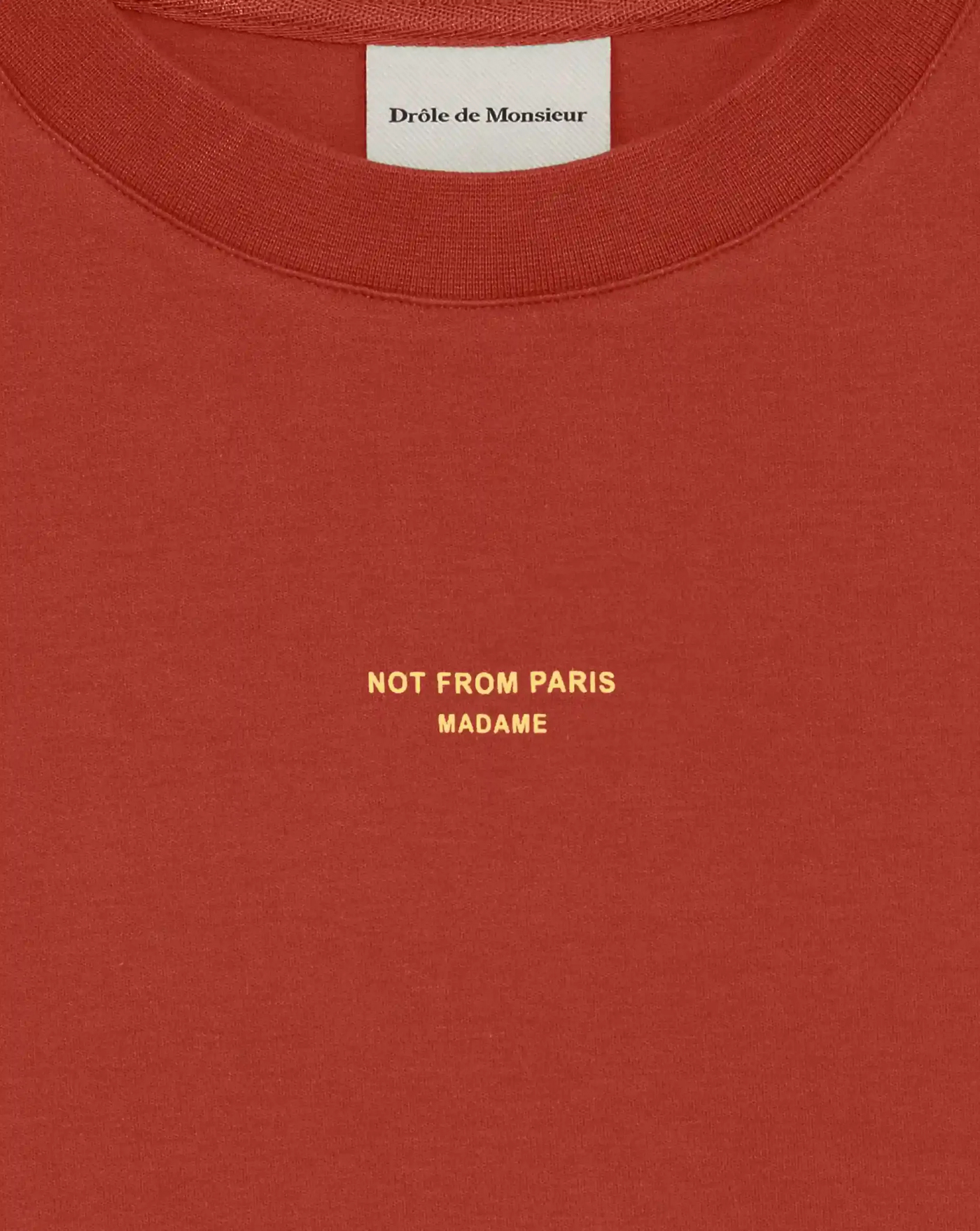 Camiseta Drole de Monsieur Le T-shirt Slogan Classique K-TS202 CO002DRD DROLE DE MONSIEUR