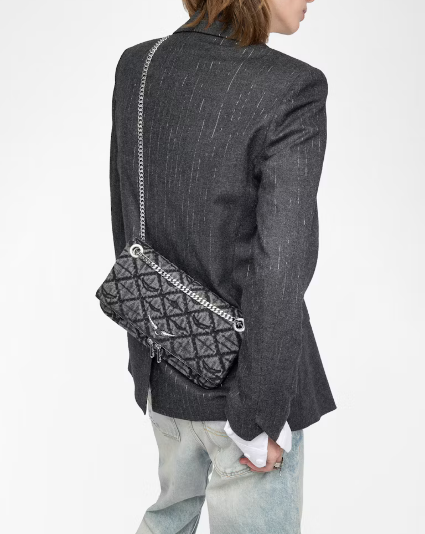 Bolso Zadig & Voltaire Rocky II Denim Monogram LWBA04079 098 ZADIG & VOLTAIRE