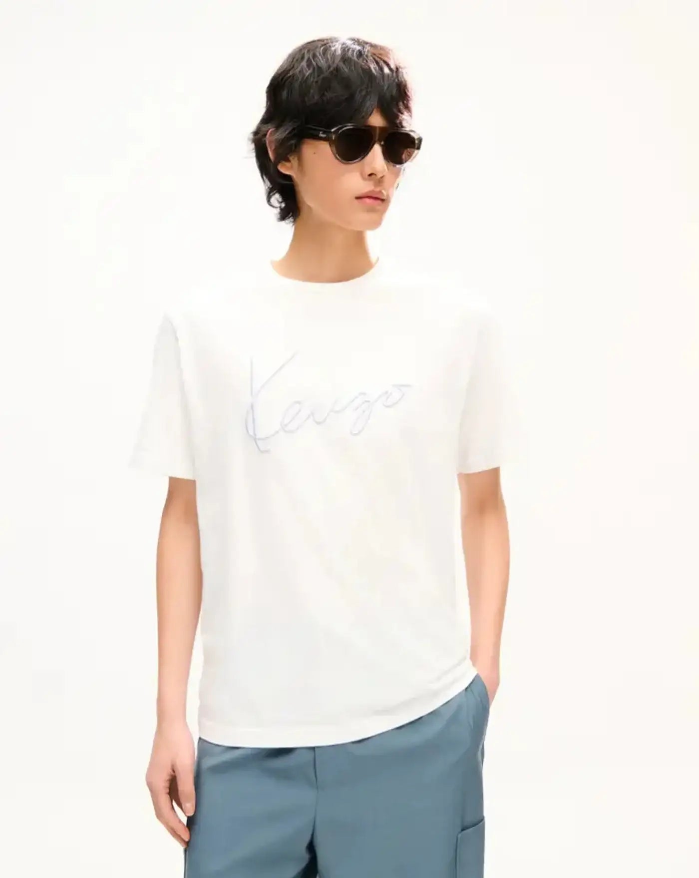 Camiseta Kenzo Signature FG65TS2864SG 02 OFF WHITE KENZO