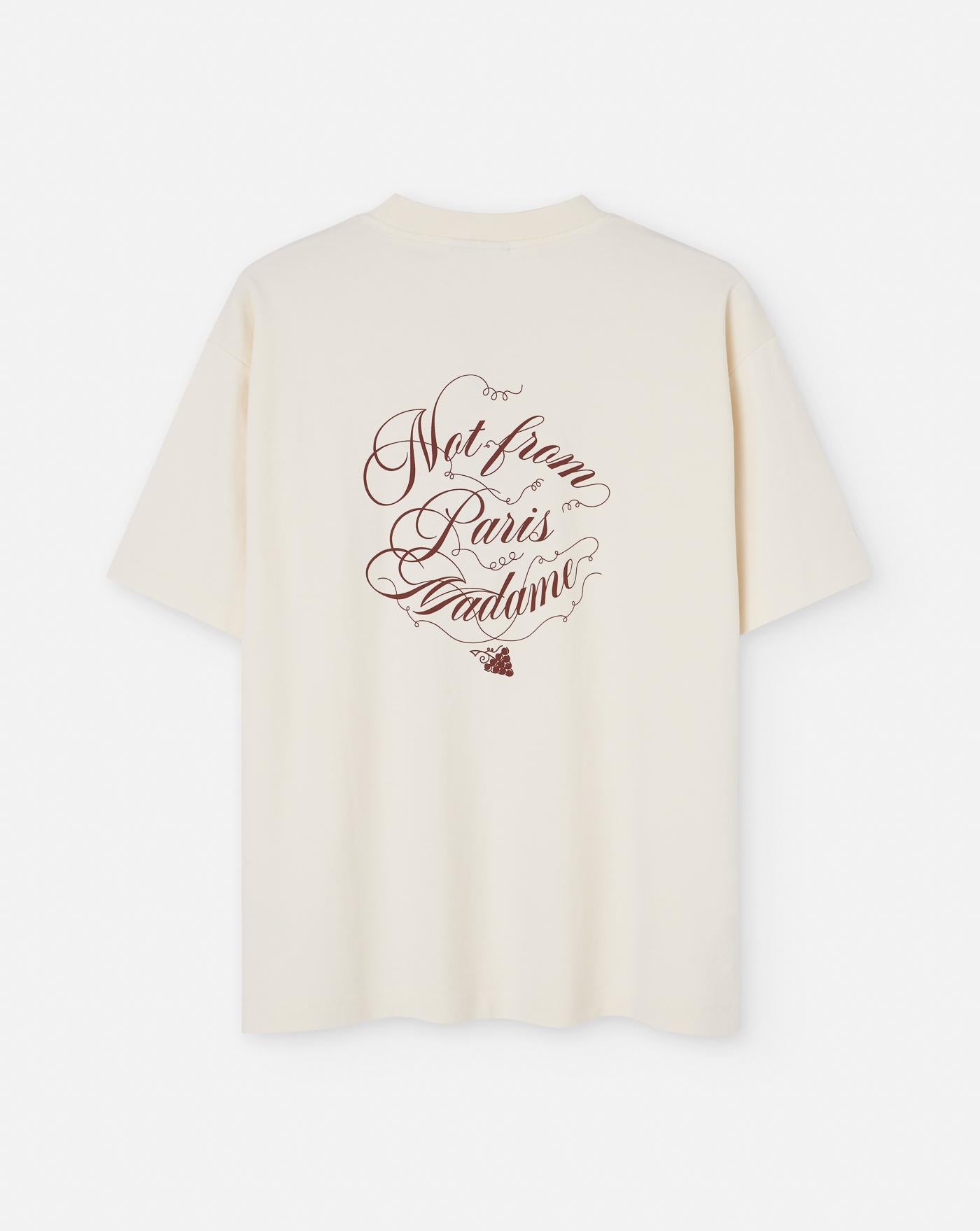 Camiseta Drole de Monsieur Le T-Shirt Slogan Vignes TS226 CO002 CM CREAM DROLE DE MONSIEUR