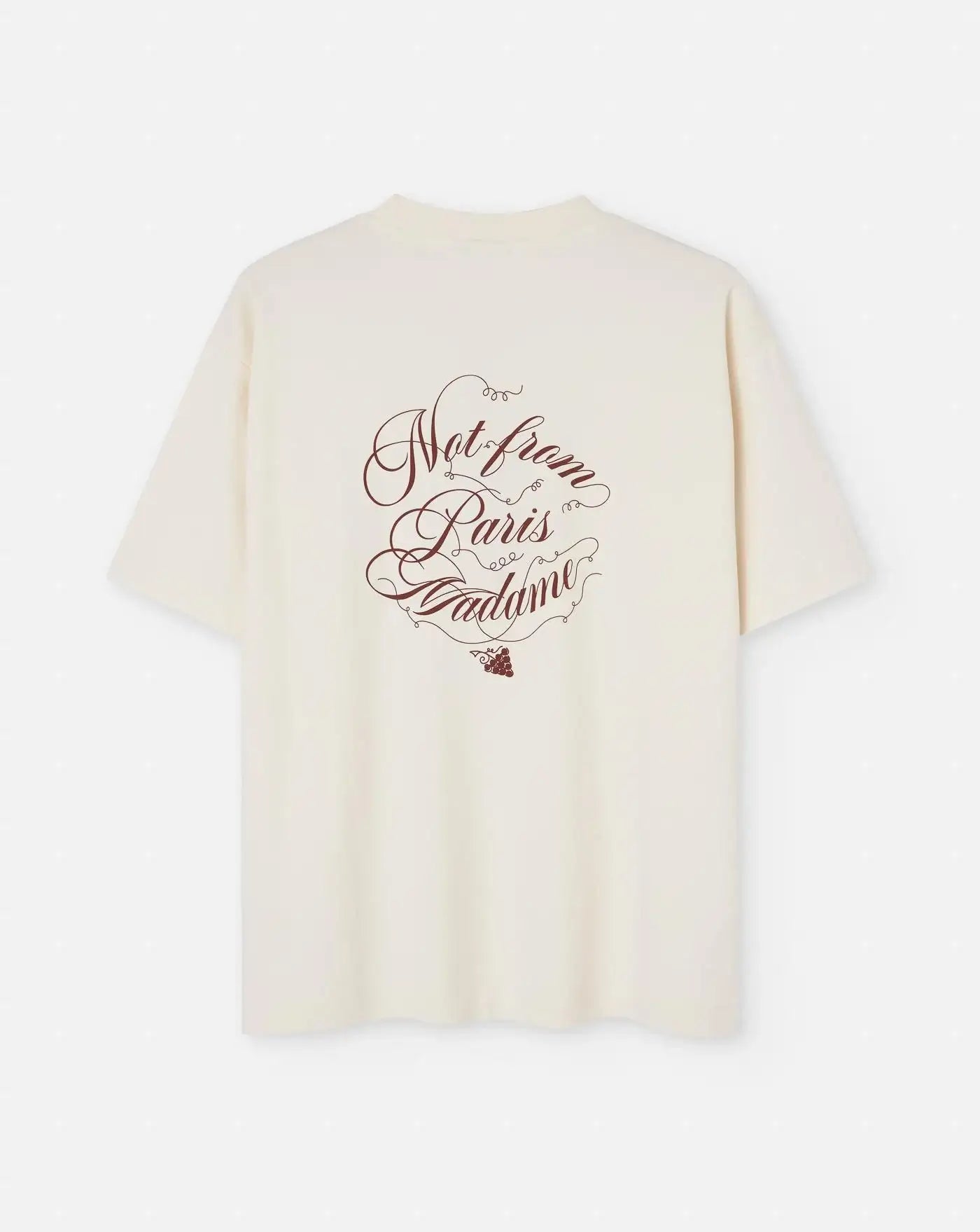 Camiseta Drole de Monsieur Le T-Shirt Slogan Vignes TS226 CO002 CM CREAM DROLE DE MONSIEUR
