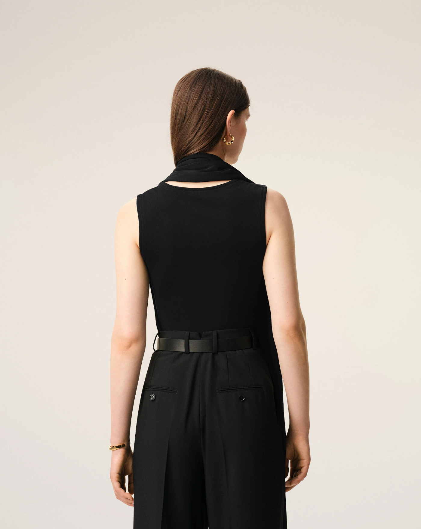 Top Ami Paris Sleeveless Lavalliere FTP827JE0223 001 AMI PARIS