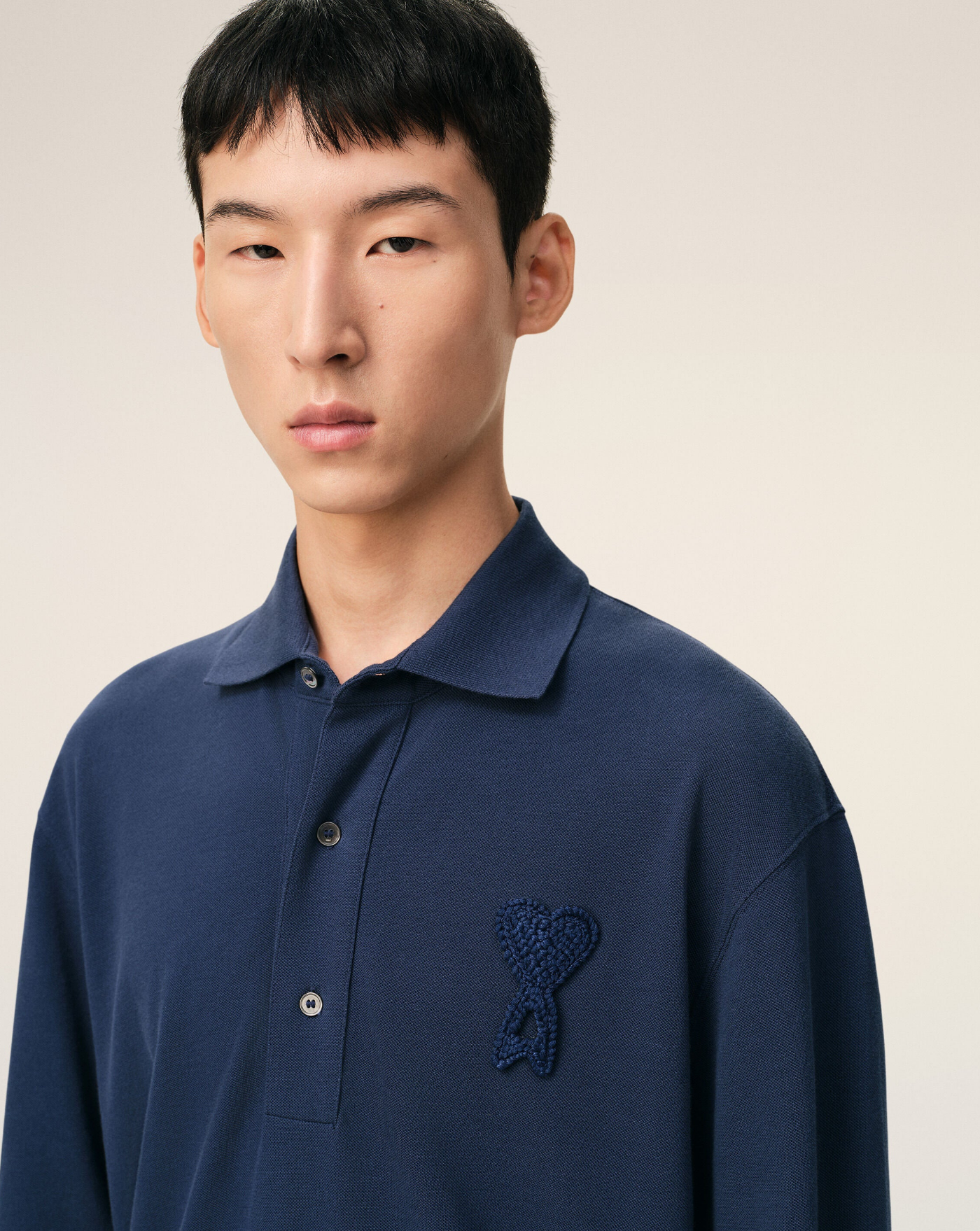 Polo Ami Paris Knitted Patch UPL428JE0221 A021 AMI PARIS