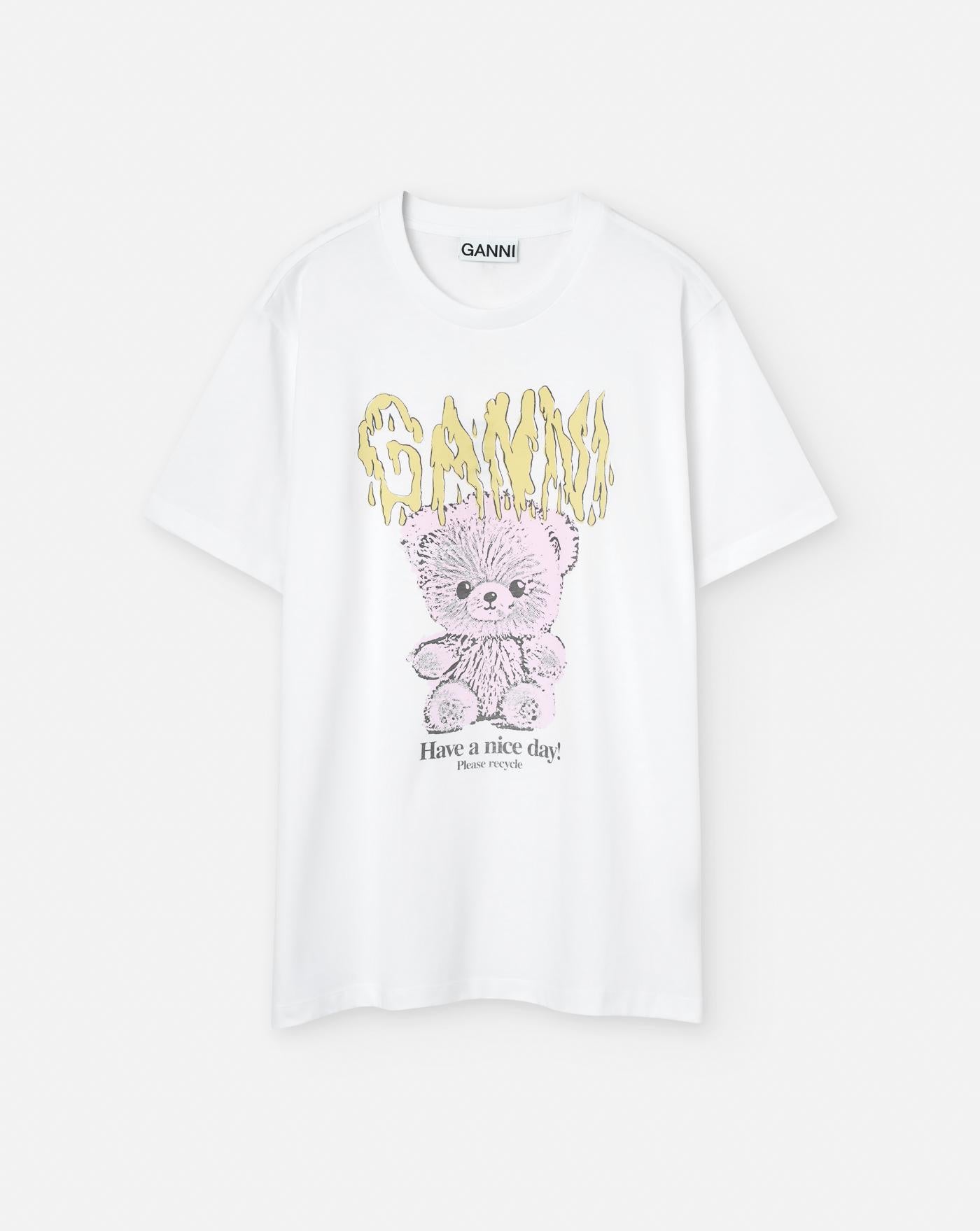 Camiseta Ganni Teddy T4289 151 GANNI