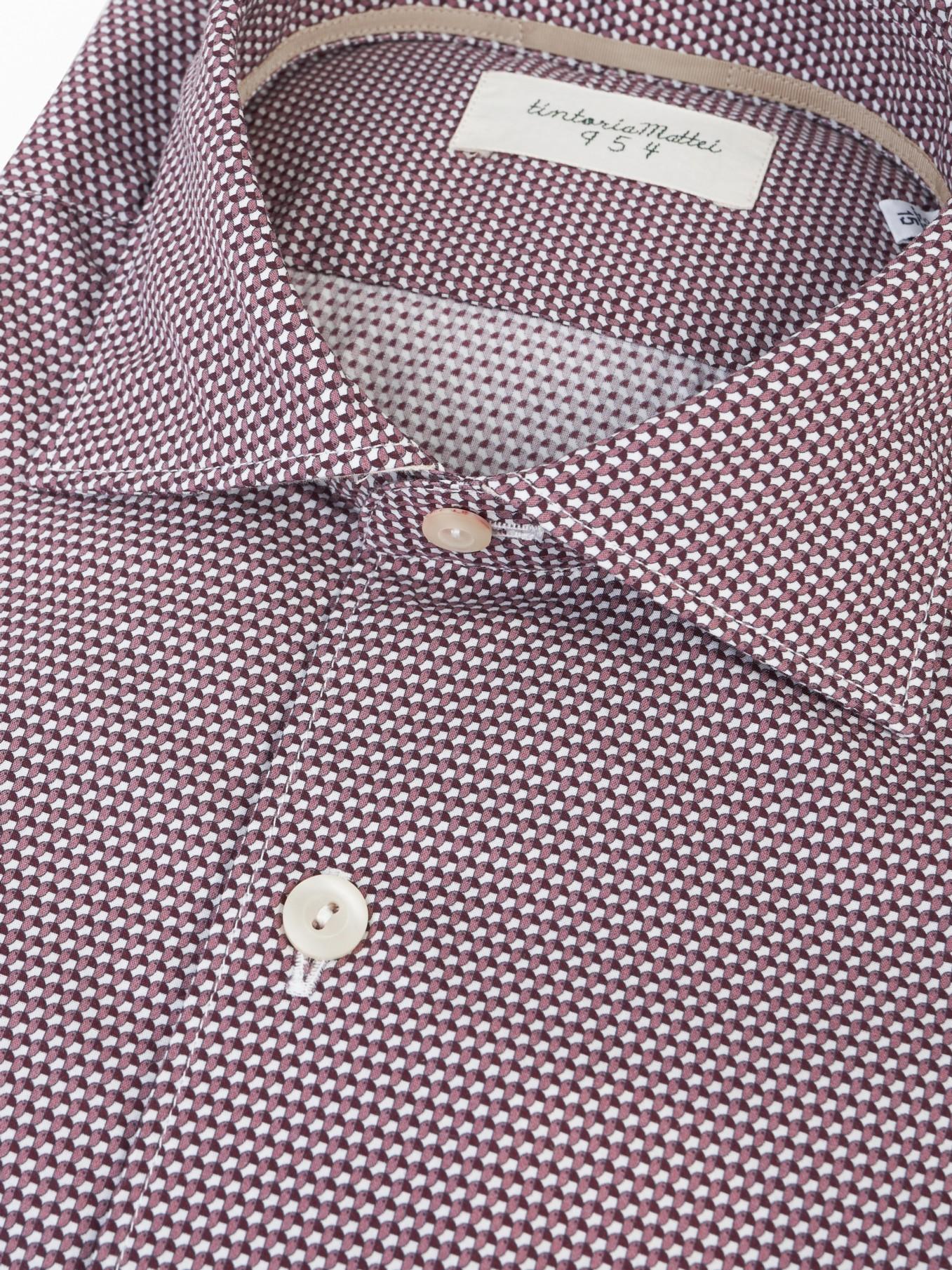 Camisa Koike Microdibujo T2T.NJW.FK2 SLIM 55 TINTORIA MATTEI