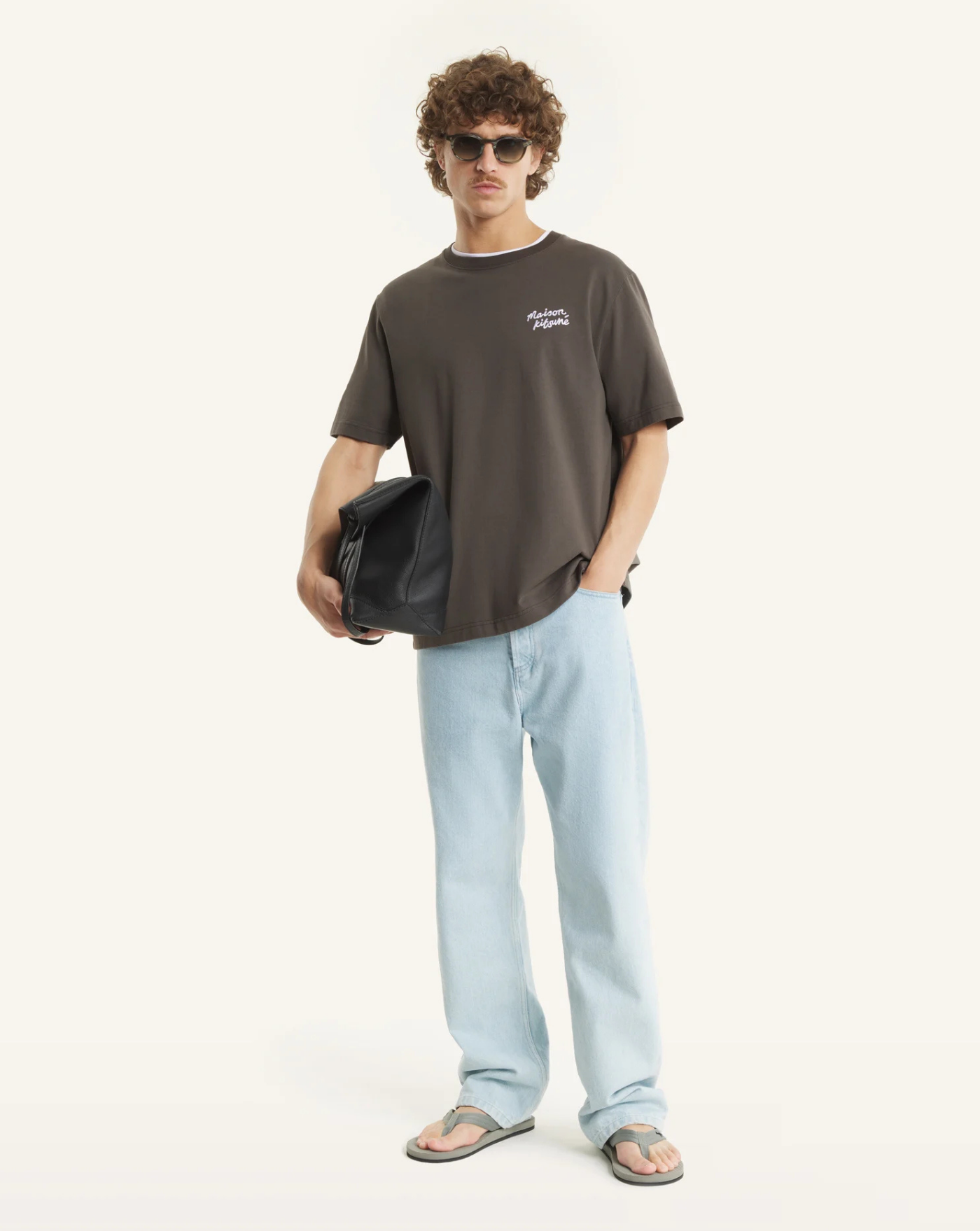 Camiseta Maison Kitsune Handwritting MM00126KJ7025 0453 MAISON KITSUNE