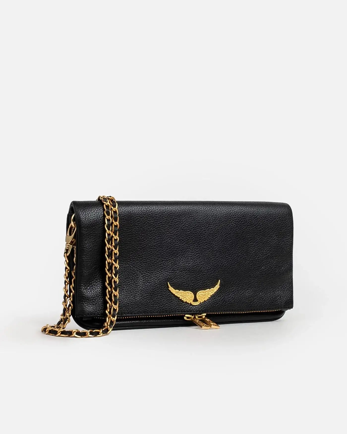 Bolso Zadig & Voltaire Rock Grained Leather LWBA00001 NOIR GOLD 008 ZADIG & VOLTAIRE
