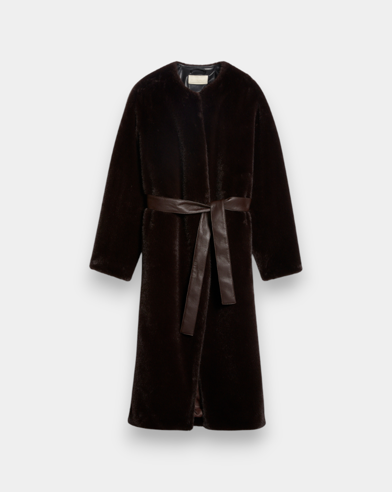 Abrigo Vanessa Bruno Fluffy 5HVA39 V01813BROWN VANESSA BRUNO