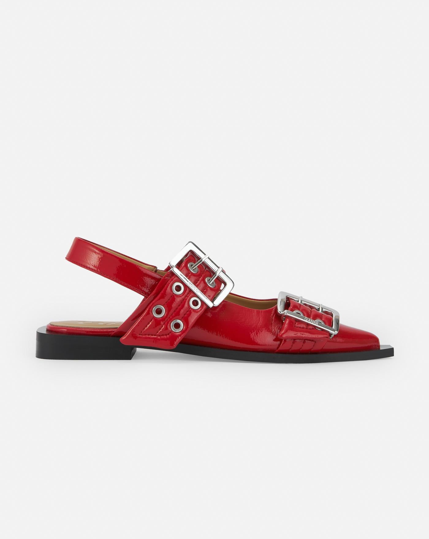 Zapatos Ganni Feminine Buckle Ballerina S2843 474 GANNI