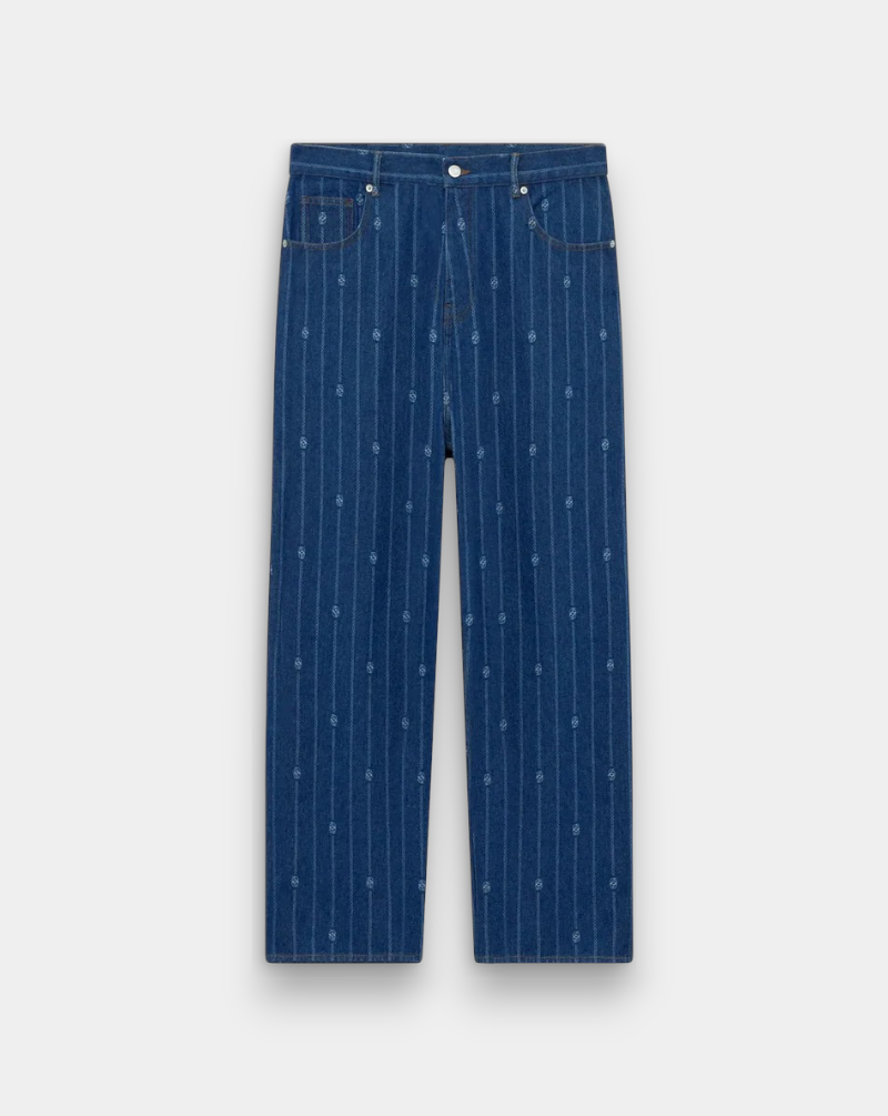 Denim Drole de Monsieur Le Jean Baggy Monogramme BP168 CO238 SW DROLE DE MONSIEUR
