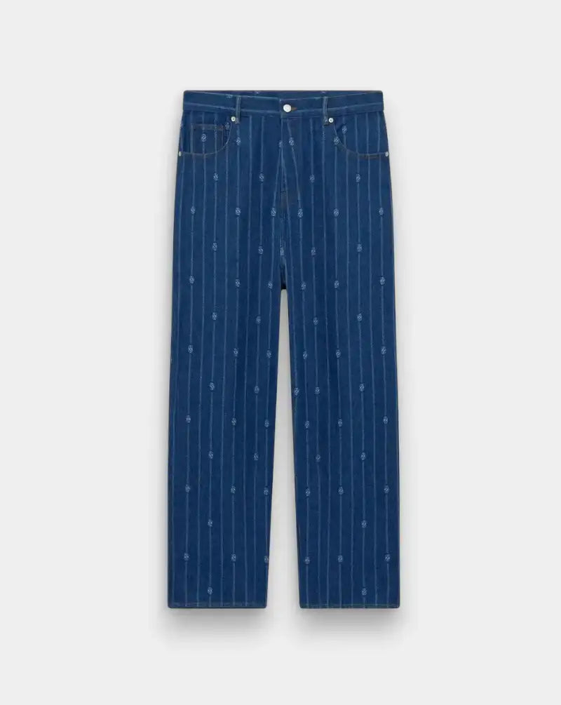 Denim Drole de Monsieur Le Jean Baggy Monogramme BP168 CO238 SW DROLE DE MONSIEUR