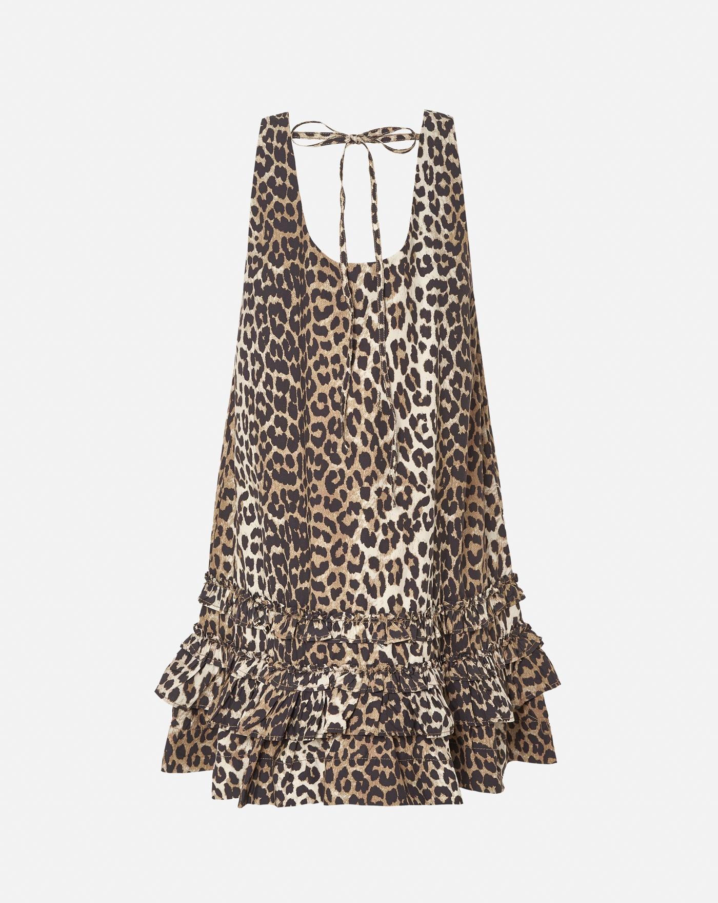 Vestido Ganni Printed Cotton W0906 943 GANNI