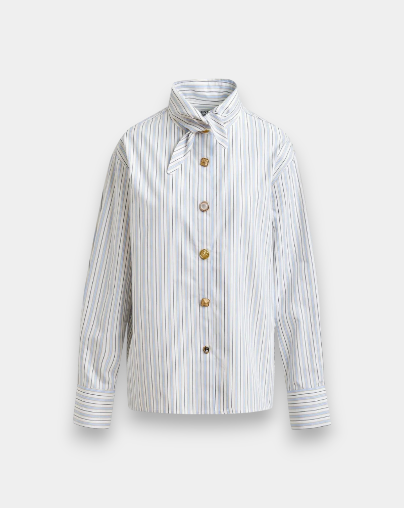 Camisa Essentiel Antwerp Jomato Pointy Collar Shirt JOMATO J1NBNILE BLUE ESSENTIEL ANTWERP