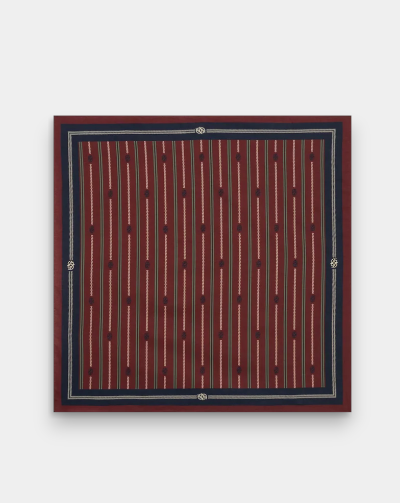 Pañuelo Drole de Monsieur Le Foulard Rayure Monogramme BA021 CO128 WN DROLE DE MONSIEUR