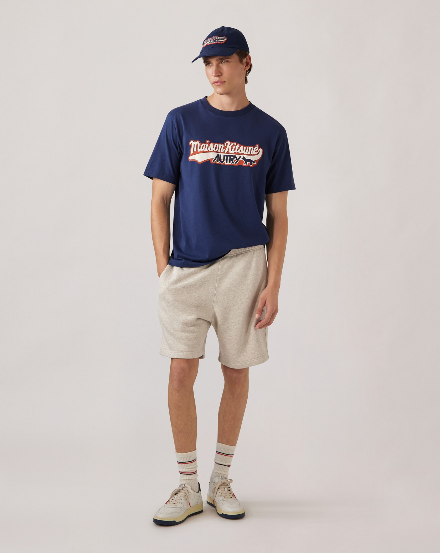 Camiseta Autry x Maison Kitsuné TSPX MK2B BLUE AUTRY