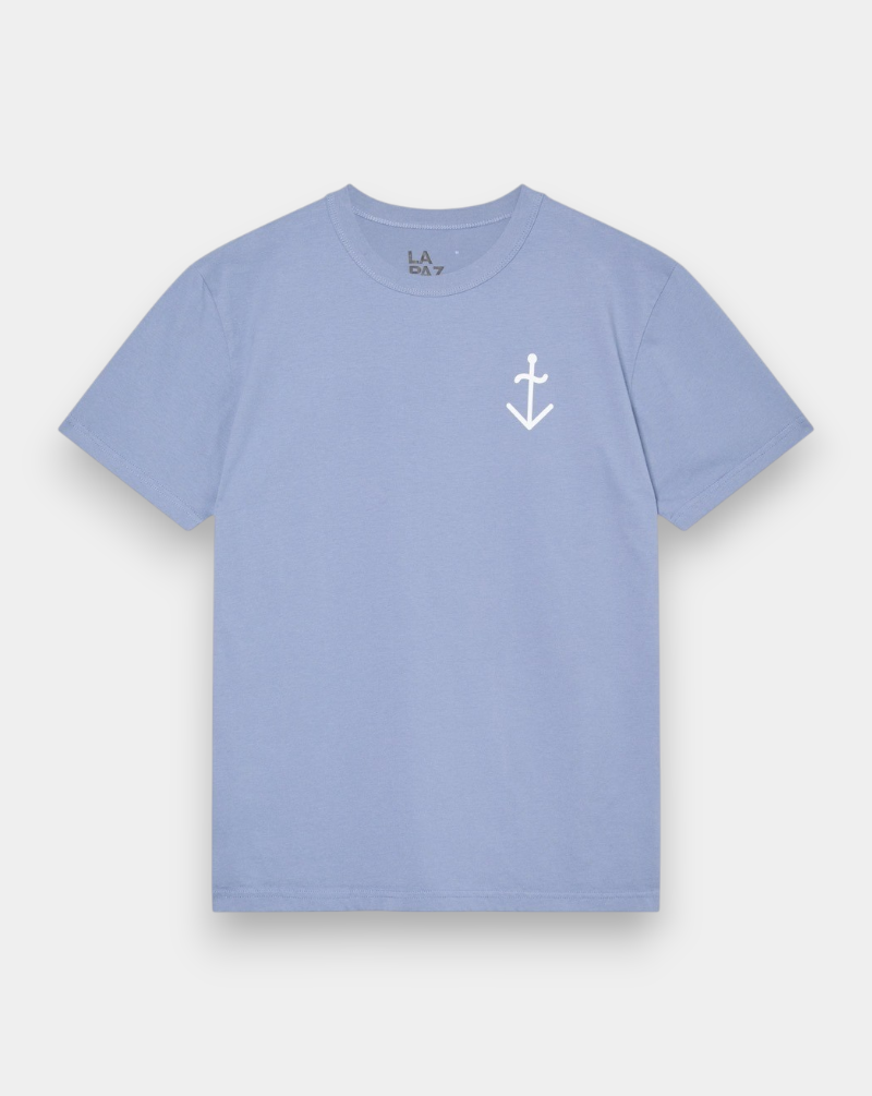 Camiseta La Paz Dantas Logo SS260080220 INDIGO / OFF-WHITE LOGO LA PAZ