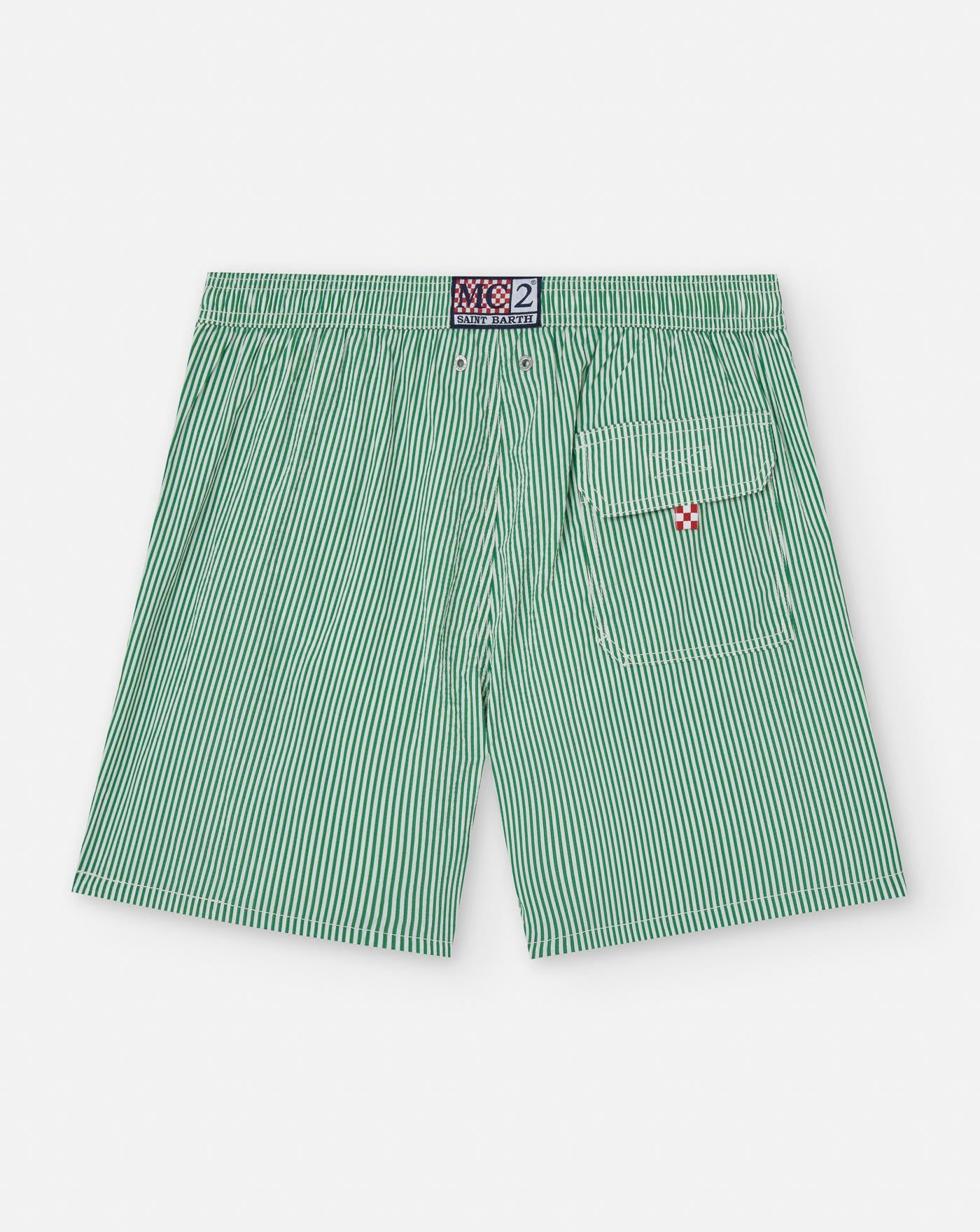 Bañador Mc2 Saint Barth Seersucker PATM001 01651H SEERSUCKER STRIPES 57 MC2 SAINT BARTH