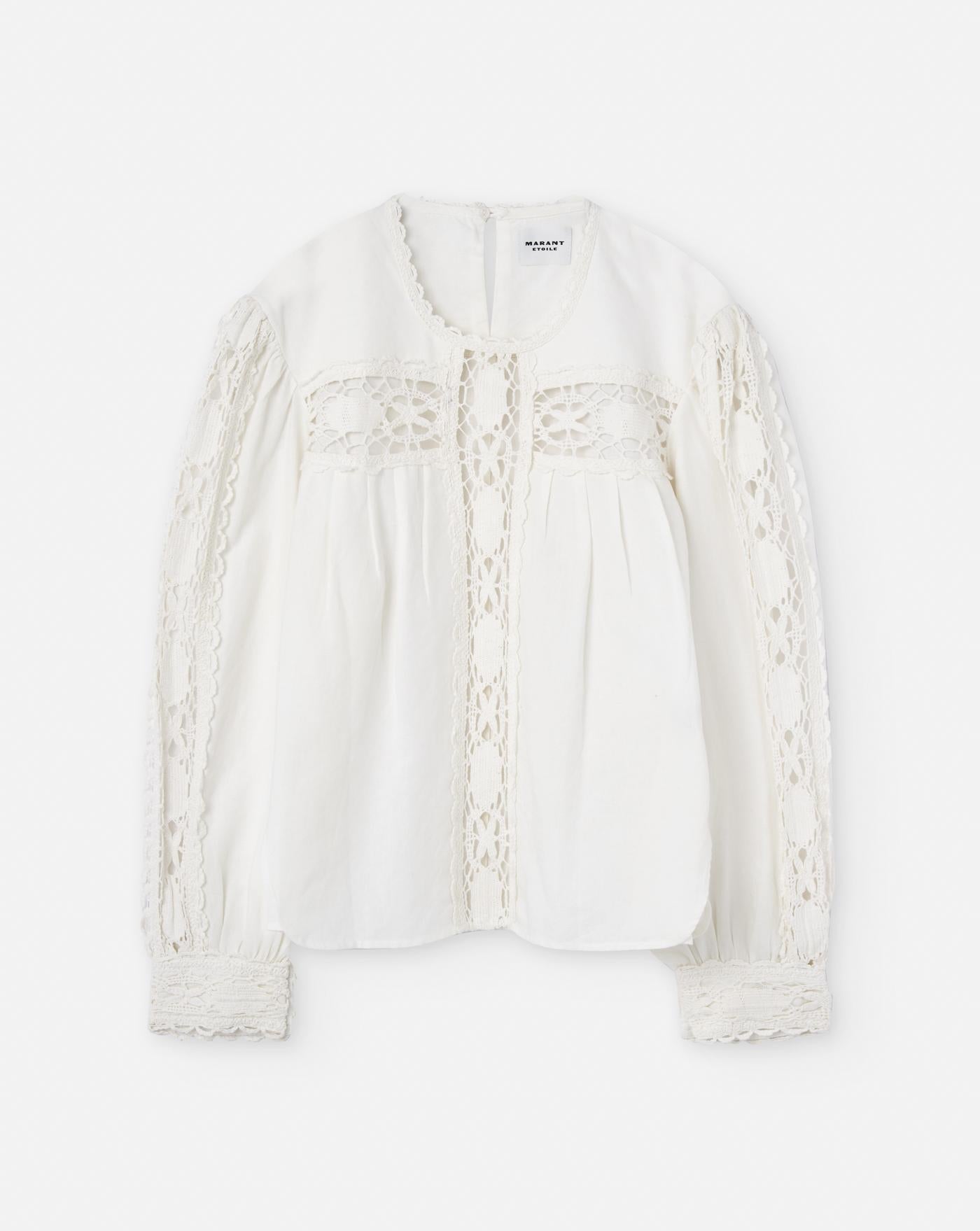 Camisa Isabel Marant Valmira HT0581FAC1J14E 20WH ISABEL MARANT