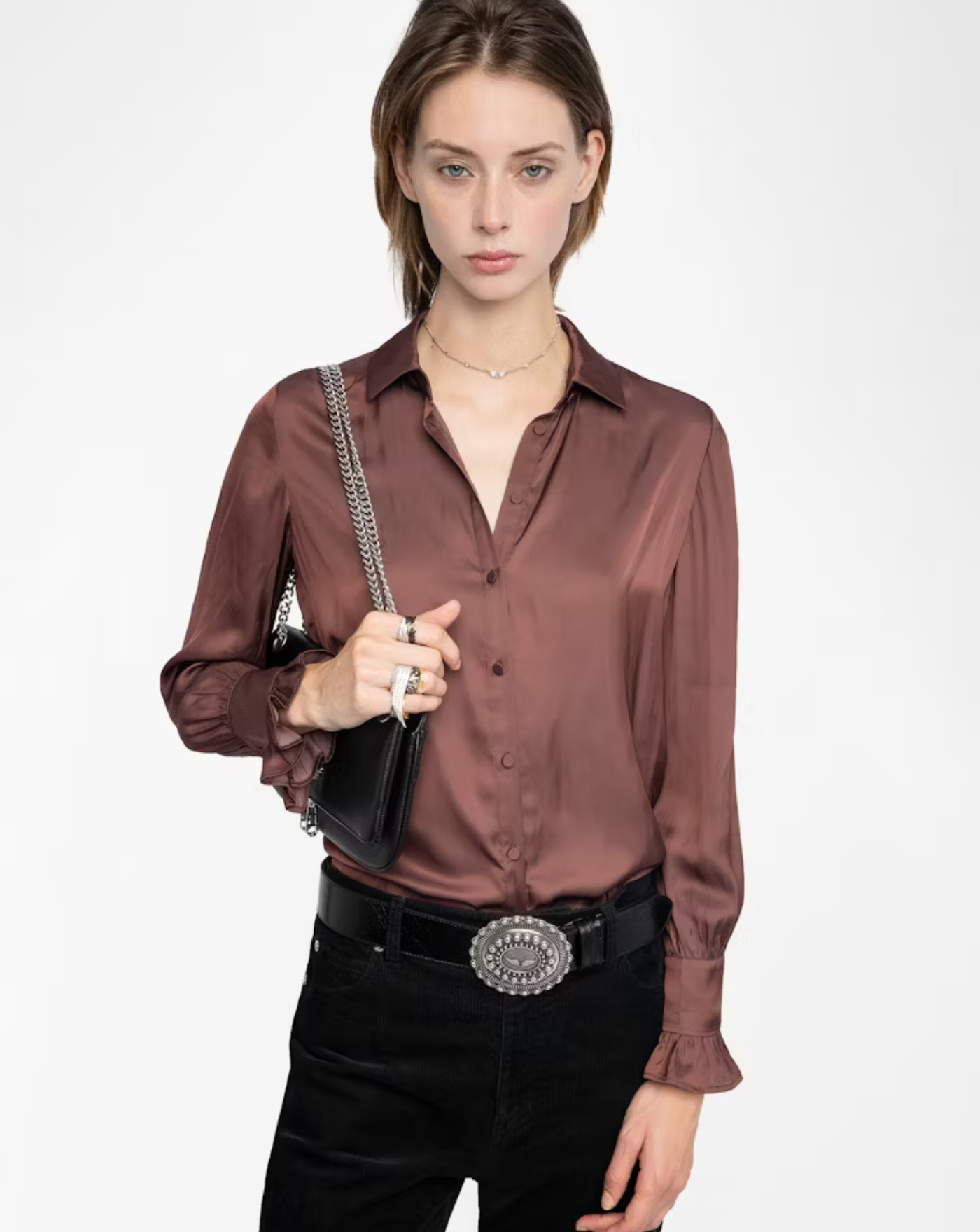 Camisa Zadig & Voltaire Thely Satin WWSH02226 540 ZADIG & VOLTAIRE